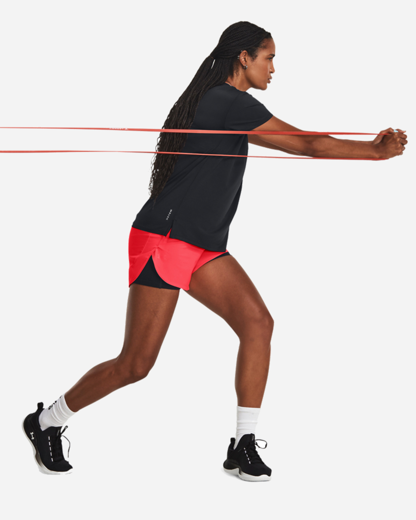 Short training UNDER ARMOUR TRAINING W - Rosso - 3 | Cisalfa Sport