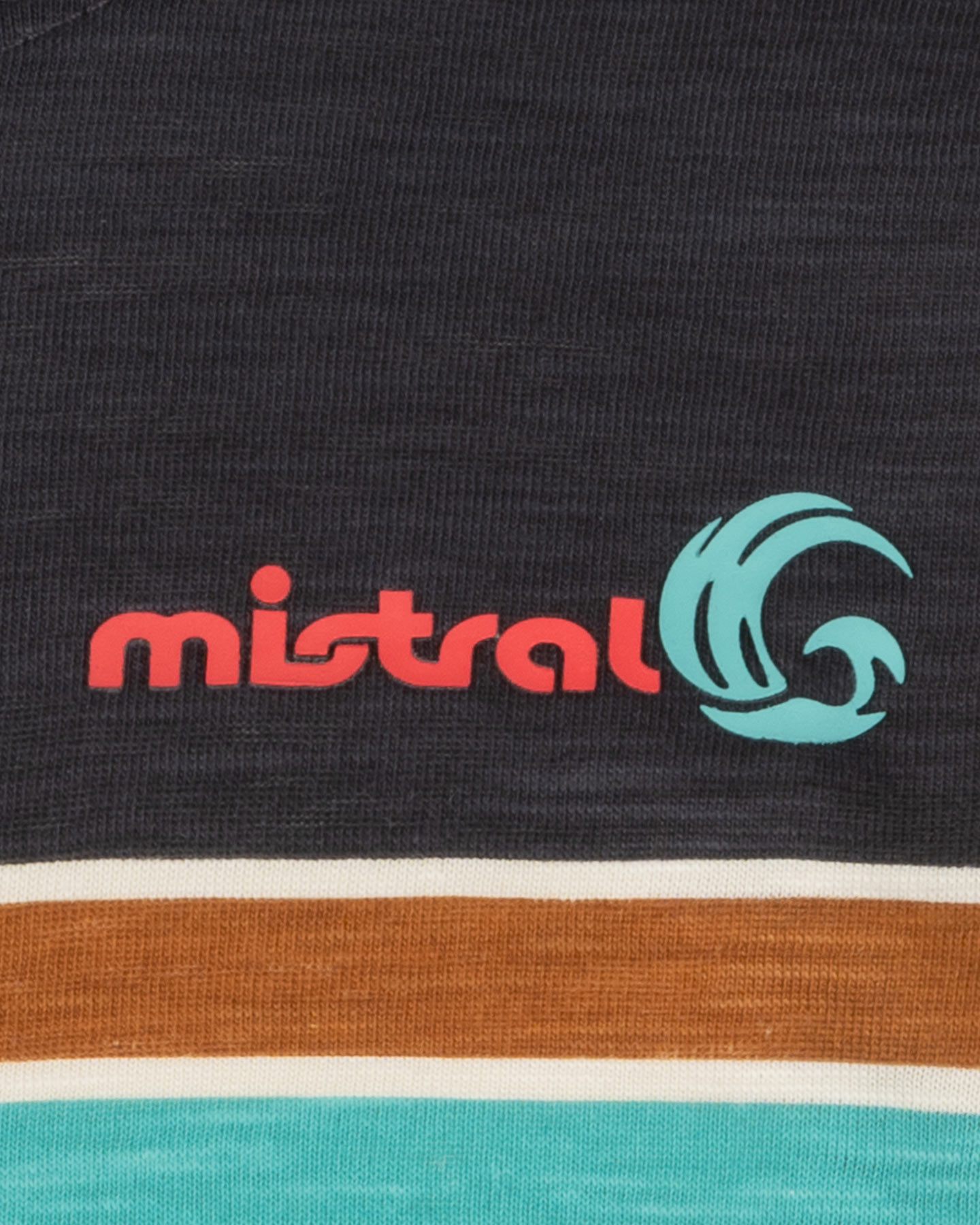 T-shirt MISTRAL CRAZY STRIPES JR - Marrone - 2 | Cisalfa Sport