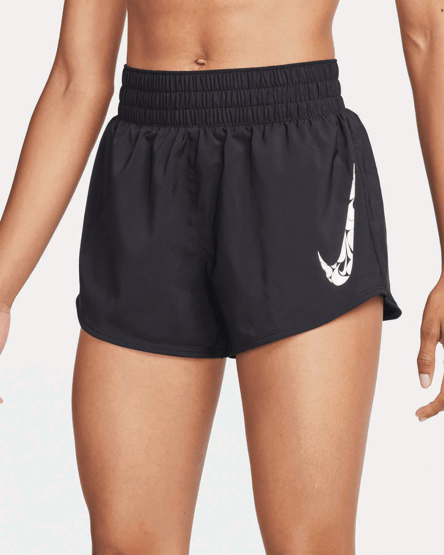 Short running NIKE ONE SWOOSH DRI FIT W - Nero - 2 | Cisalfa Sport