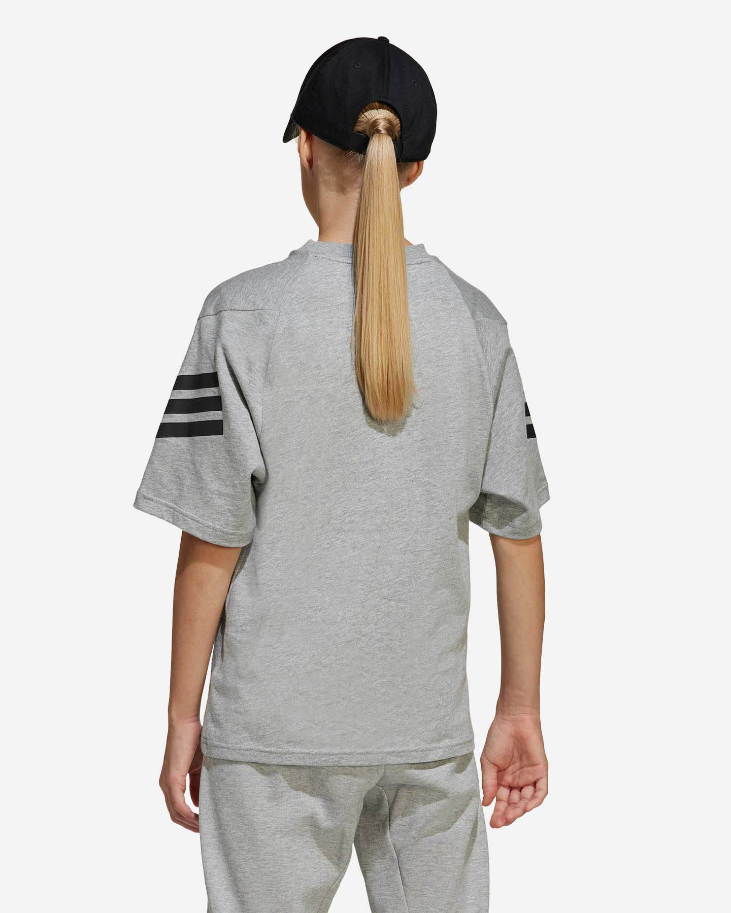 T-shirt ADIDAS BOXY 3STRIPES JR - Grigio - 2 | Cisalfa Sport