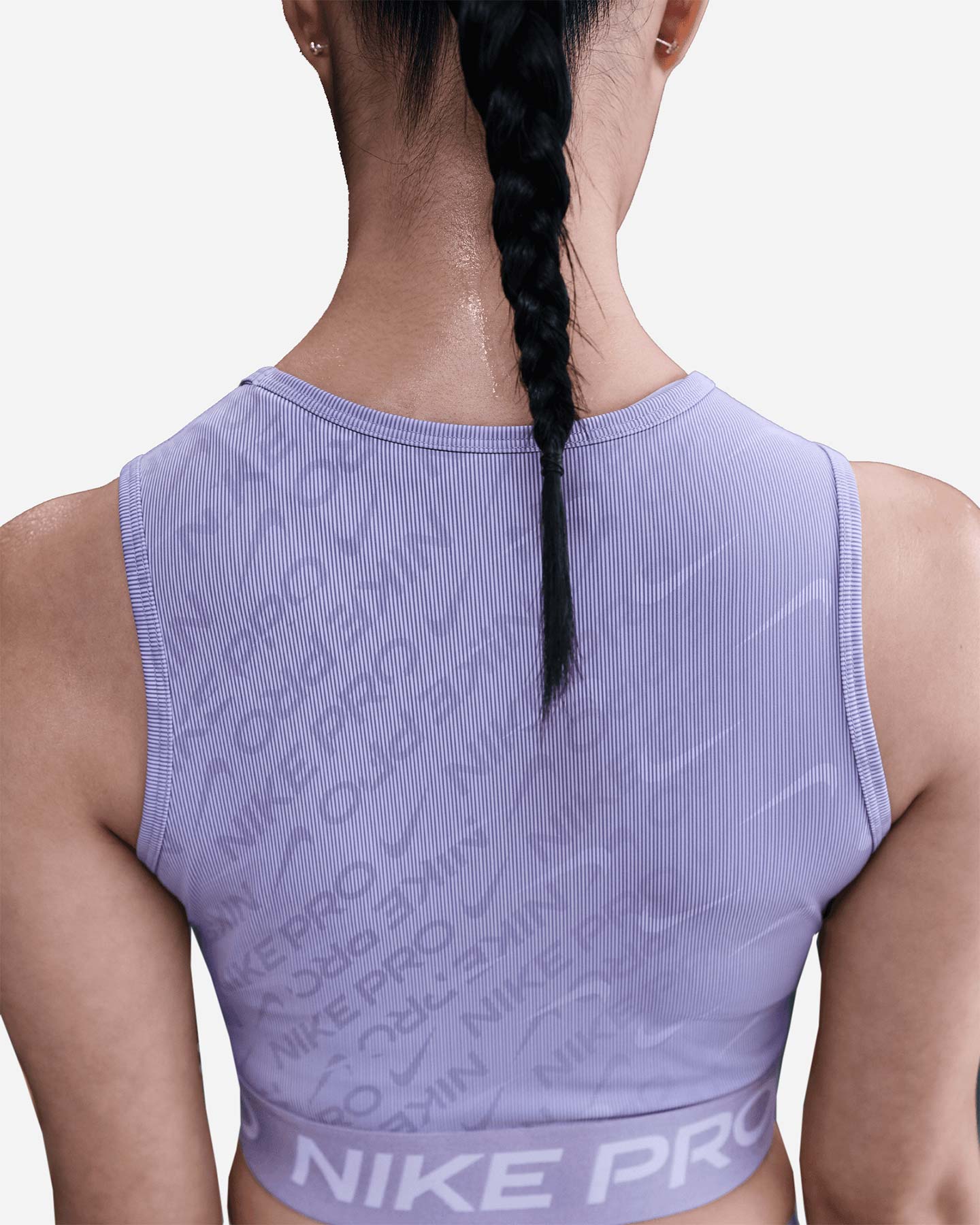 Canotta training NIKE DRI FIT PRO CROP W - Lilla - 2 | Cisalfa Sport