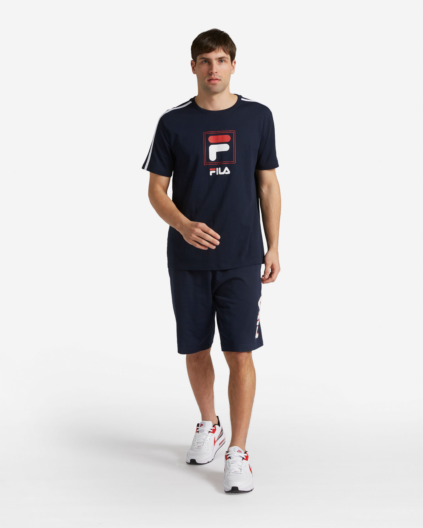 T-shirt FILA LOGO BOX M - Blu - 3 | Cisalfa Sport