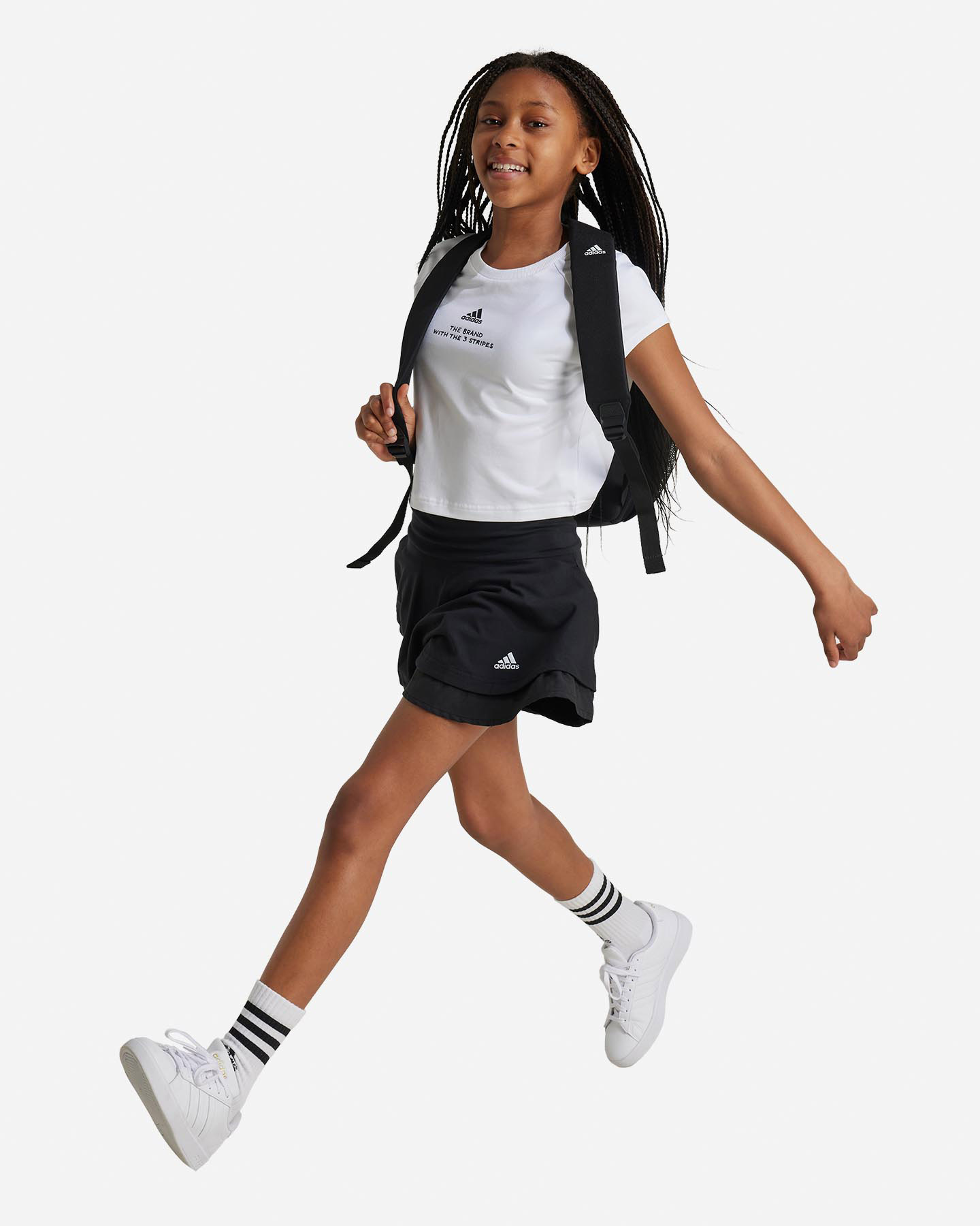 T-shirt ADIDAS CROP STREET JAM JR - Bianco - 3 | Cisalfa Sport