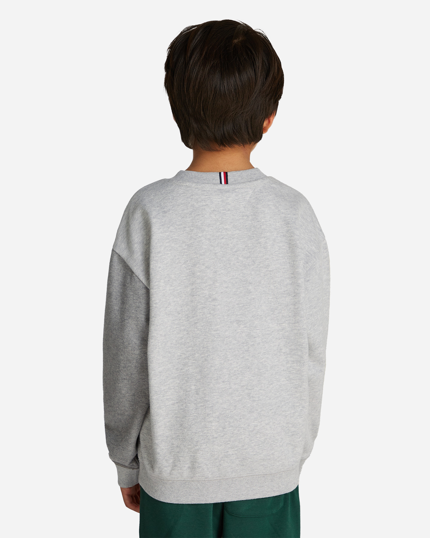 Felpa TOMMY HILFIGER COLOR BLOCK JR - Grigio - 3 | Cisalfa Sport
