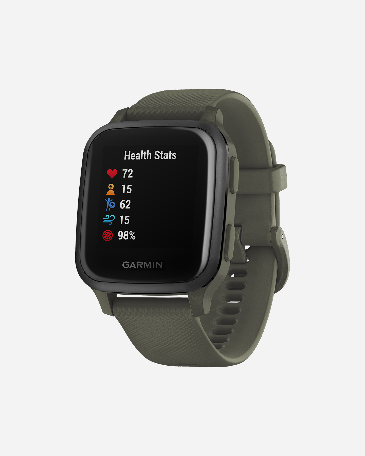 Orologio multifunzione GARMIN VENU SQ MUSIC SLATE MOSS - Nero - 1 | Cisalfa Sport