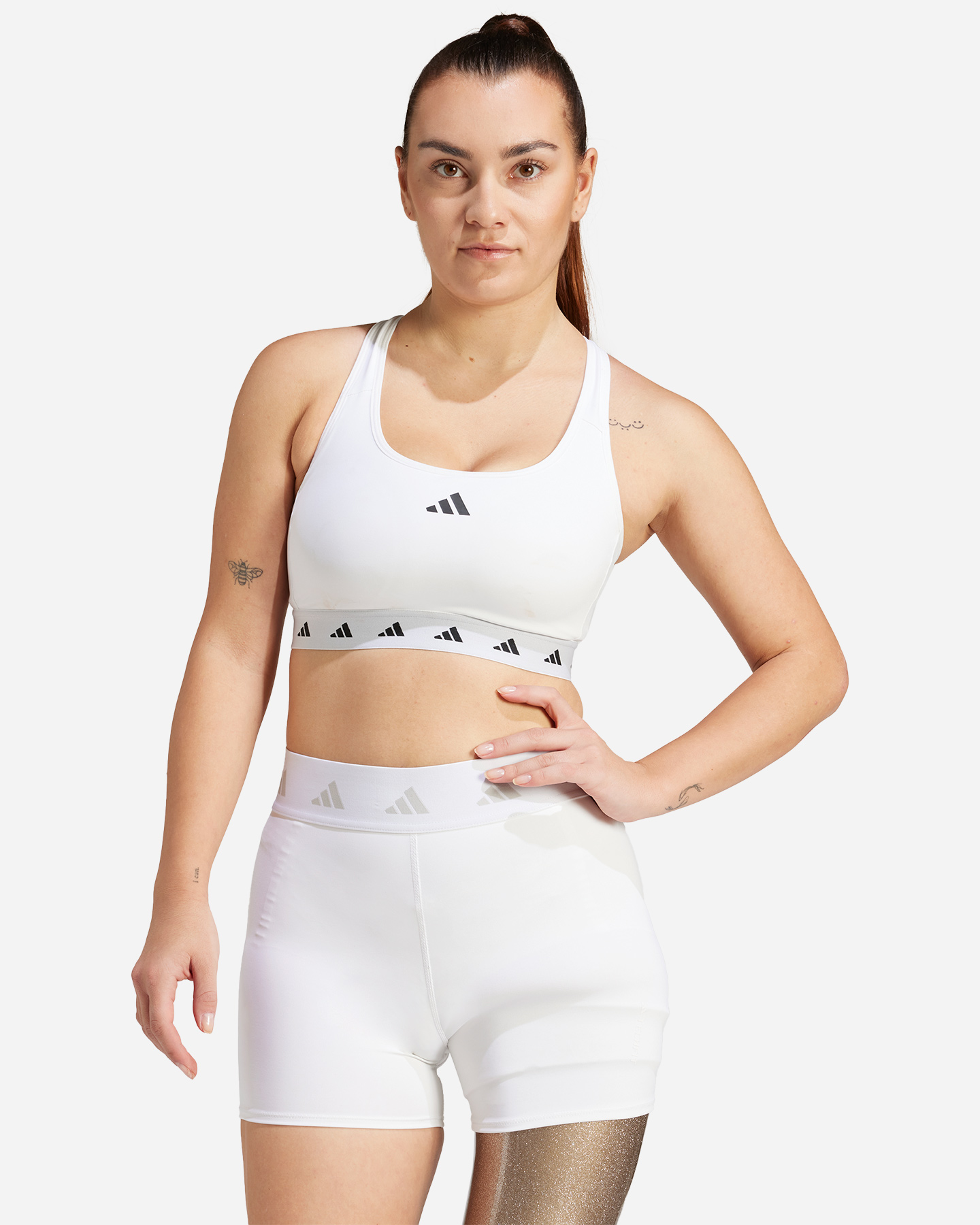 Bra training ADIDAS TECHFIT W - Bianco - 2 | Cisalfa Sport