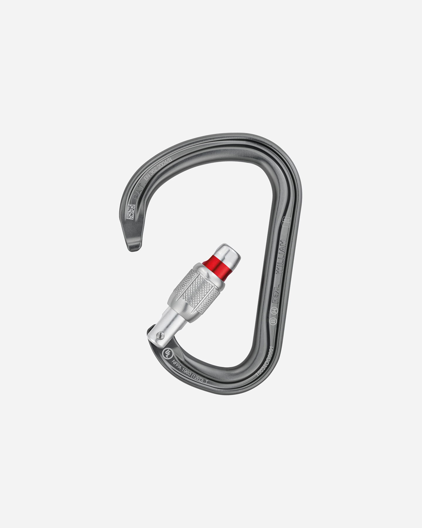 Moschettone PETZL WILLIAM SL - Grigio - 2 | Cisalfa Sport