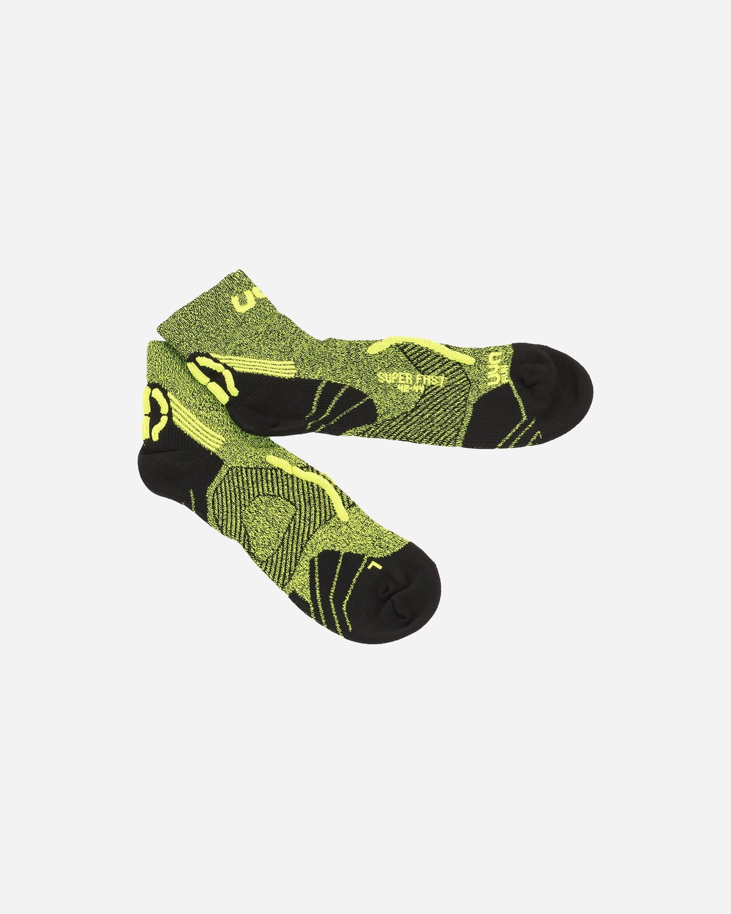 Calze running UYN RUN SUPER FAST GIALLO FLUO/NERO M - 0 | Cisalfa Sport