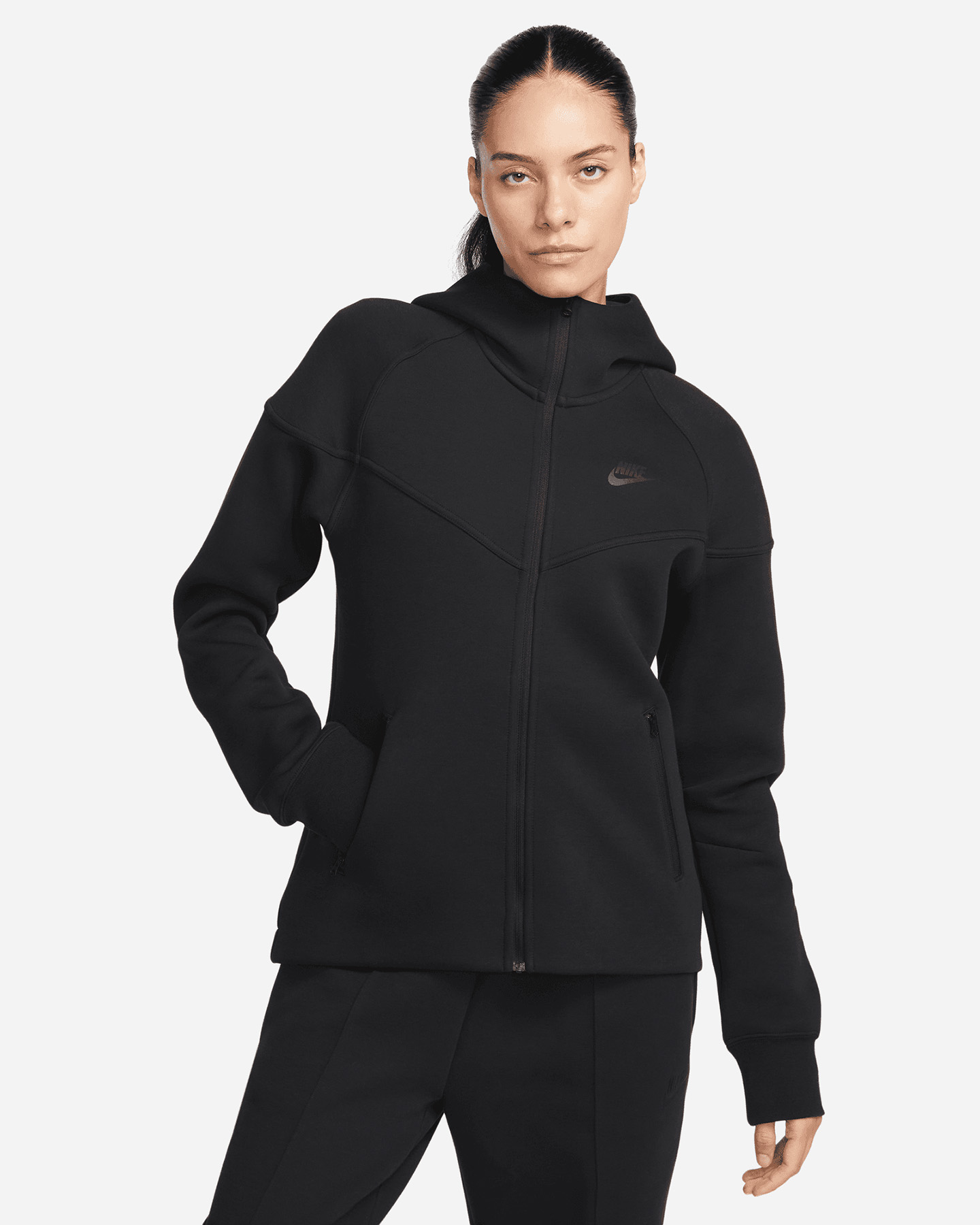Felpa NIKE TECH FLEECE W - Nero - 0 | Cisalfa Sport
