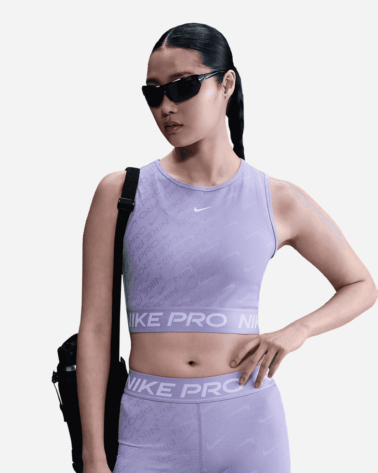 Canotta training NIKE DRI FIT PRO CROP W - Lilla - 0 | Cisalfa Sport