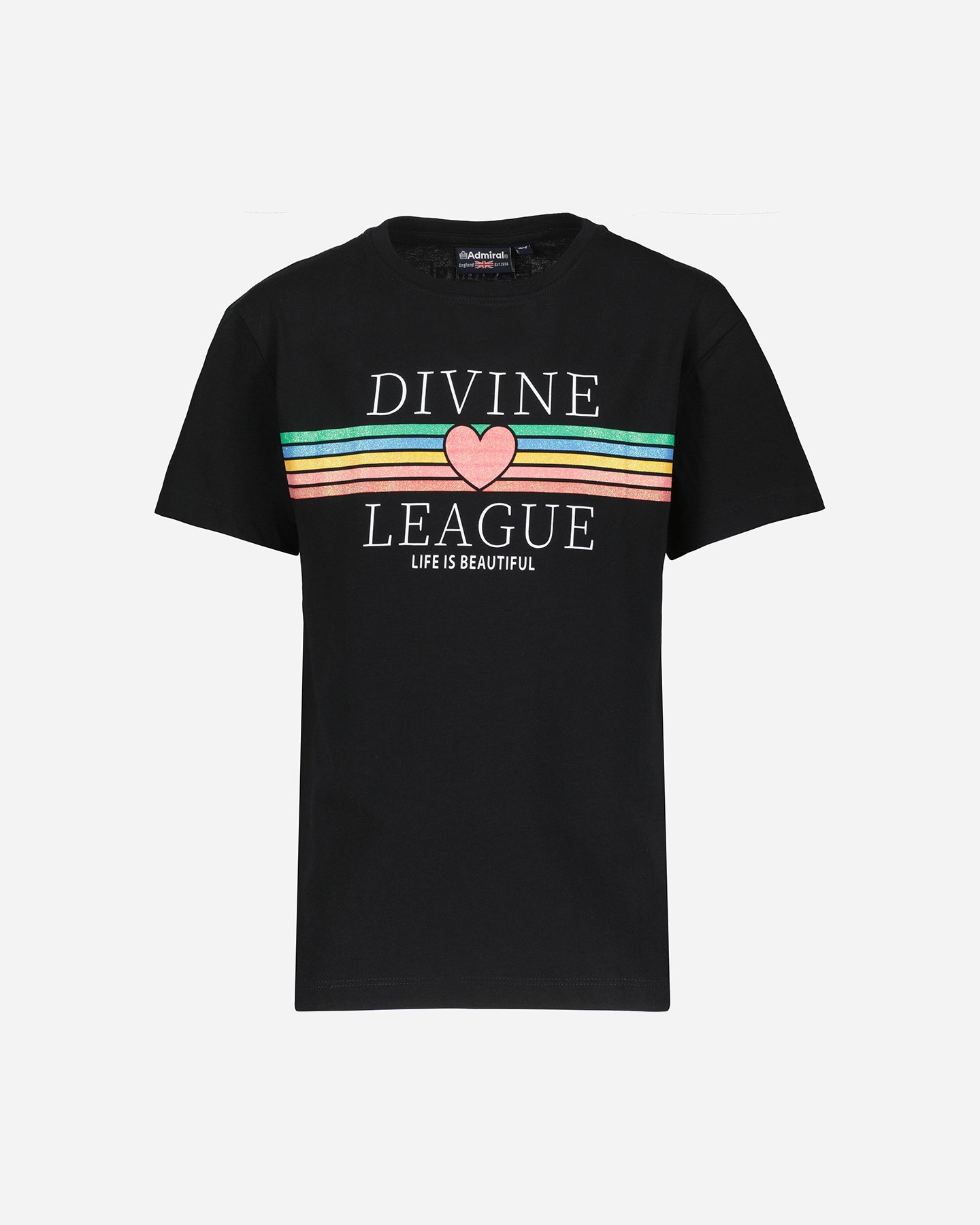 T-shirt ADMIRAL LIFESTYLE JR - Nero - 0 | Cisalfa Sport