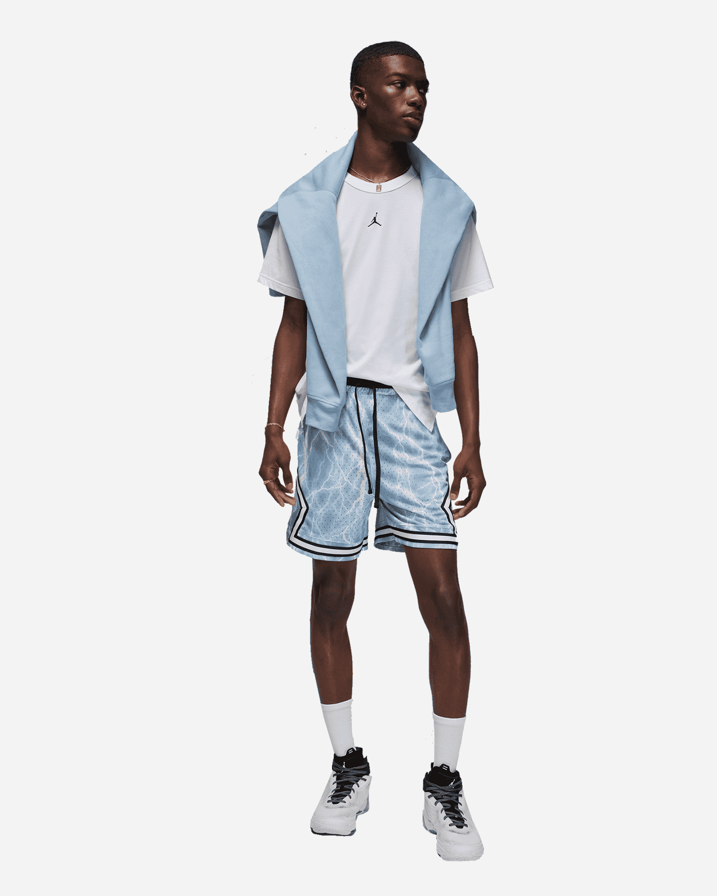 Maglia basket NIKE JORDAN SPORT DRI FIT M - Bianco - 4 | Cisalfa Sport