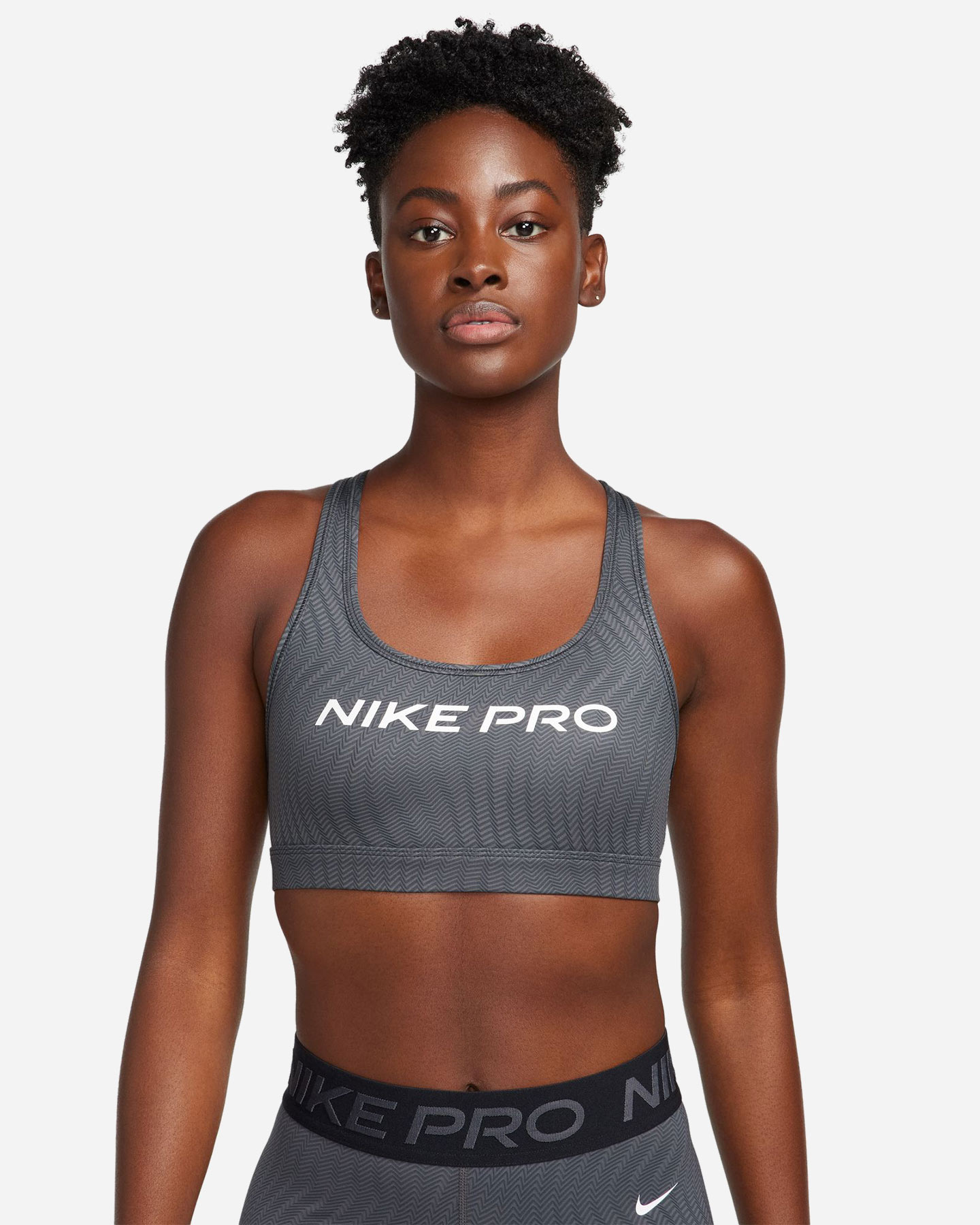 Bra training NIKE PRO ALL OVER PRINTED W - Grigio - 0 | Cisalfa Sport