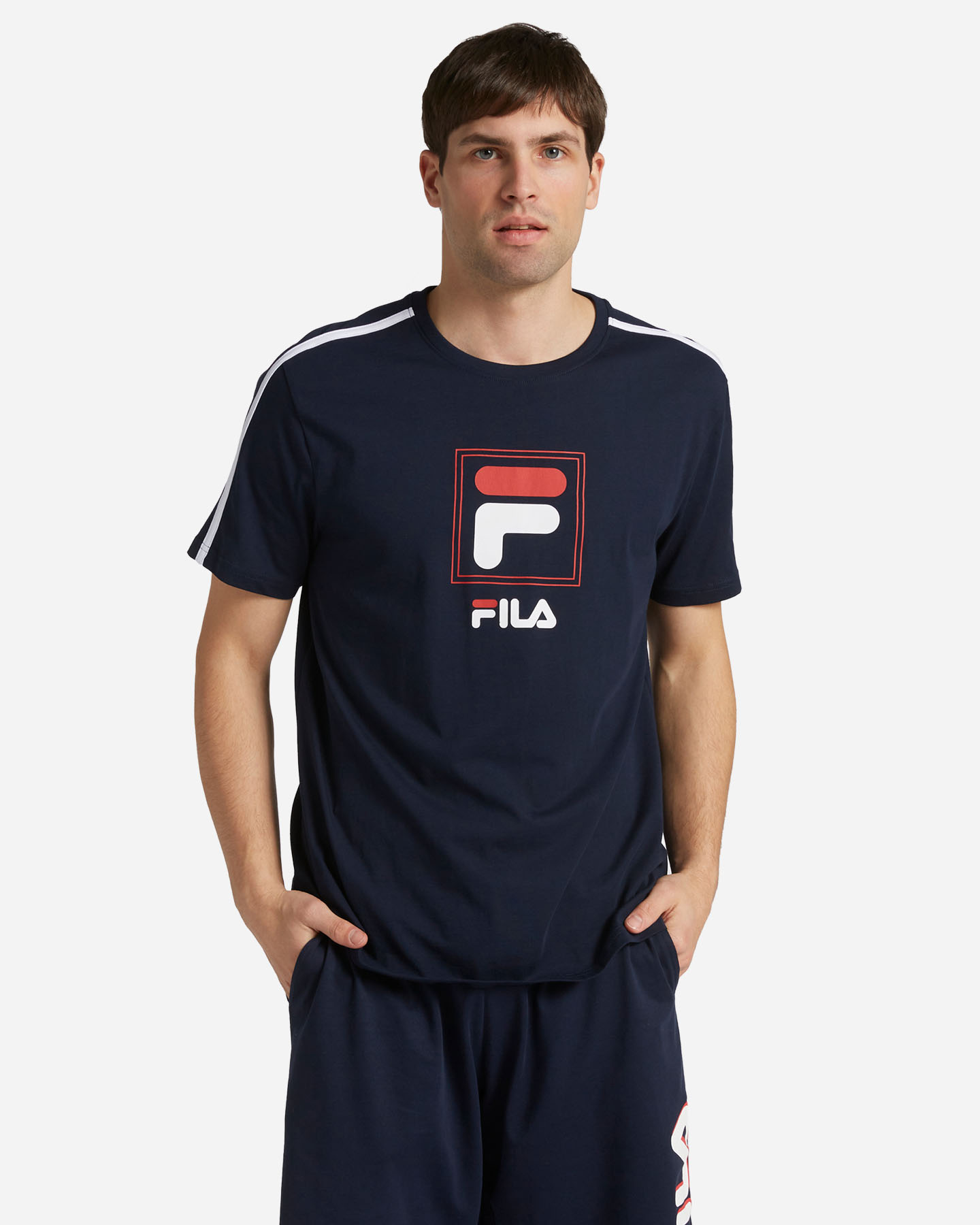 T-shirt FILA LOGO BOX M - Blu - 0 | Cisalfa Sport