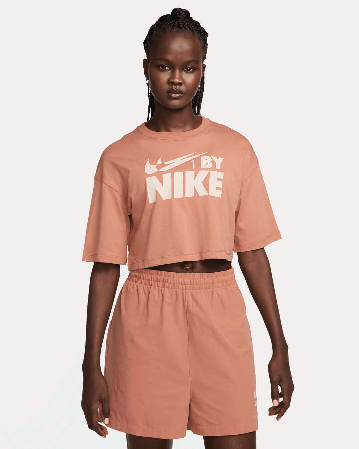 T-shirt NIKE CROP BIG LOGO W - Marrone - 0 | Cisalfa Sport
