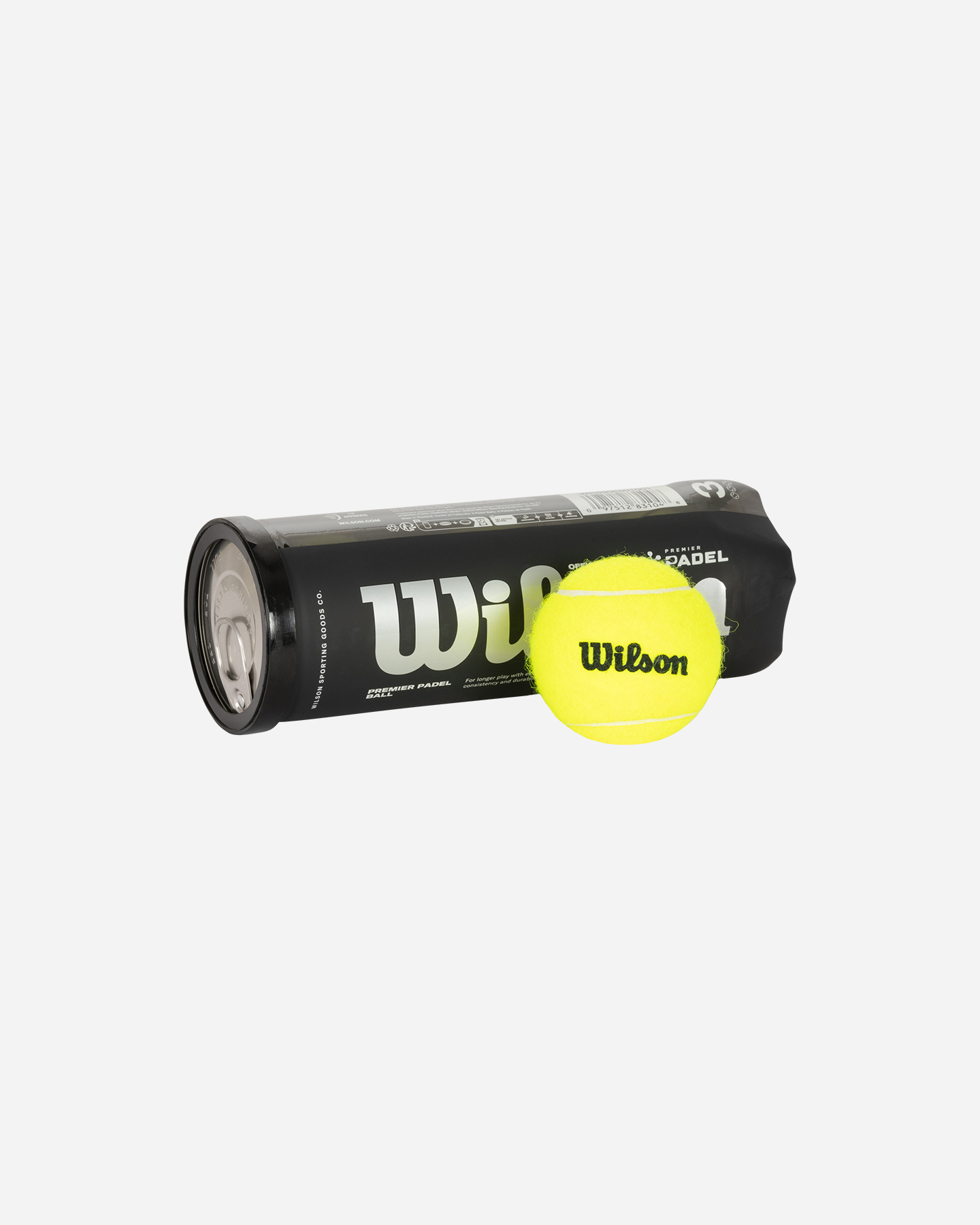 Palle padel WILSON TUBO PREMIER PADEL 3B - Giallo - 1 | Cisalfa Sport