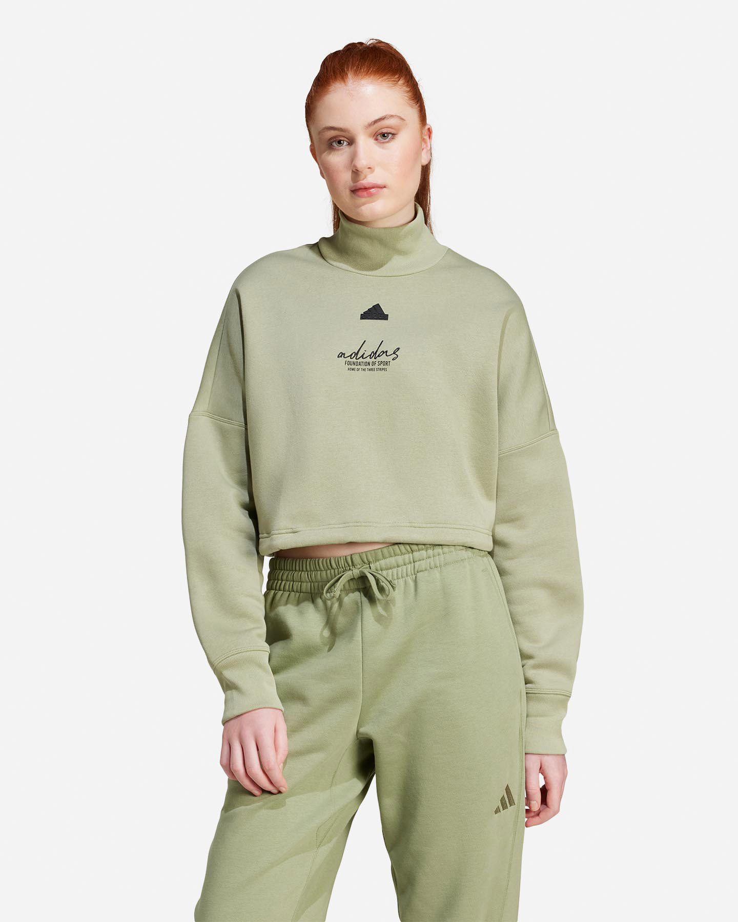Felpa ADIDAS BRAND LOVE W - Verde - 1 | Cisalfa Sport