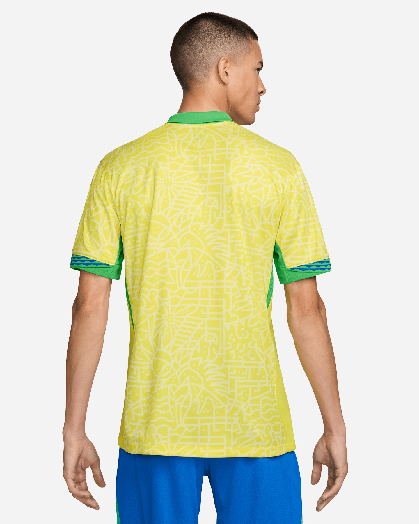 Maglia calcio ufficiale NIKE DRI FIT BRASILE HOME 23-24 M - Giallo - 3 | Cisalfa Sport