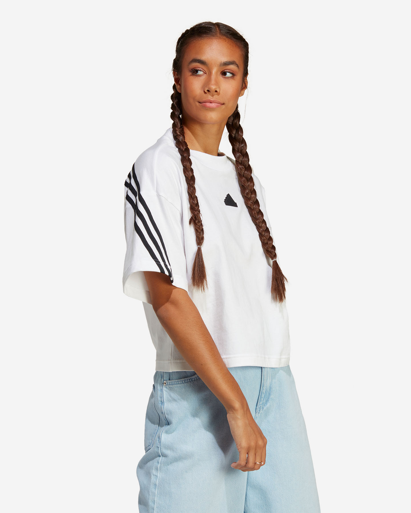 T-shirt ADIDAS 3 STRIPES W - Bianco - 3 | Cisalfa Sport