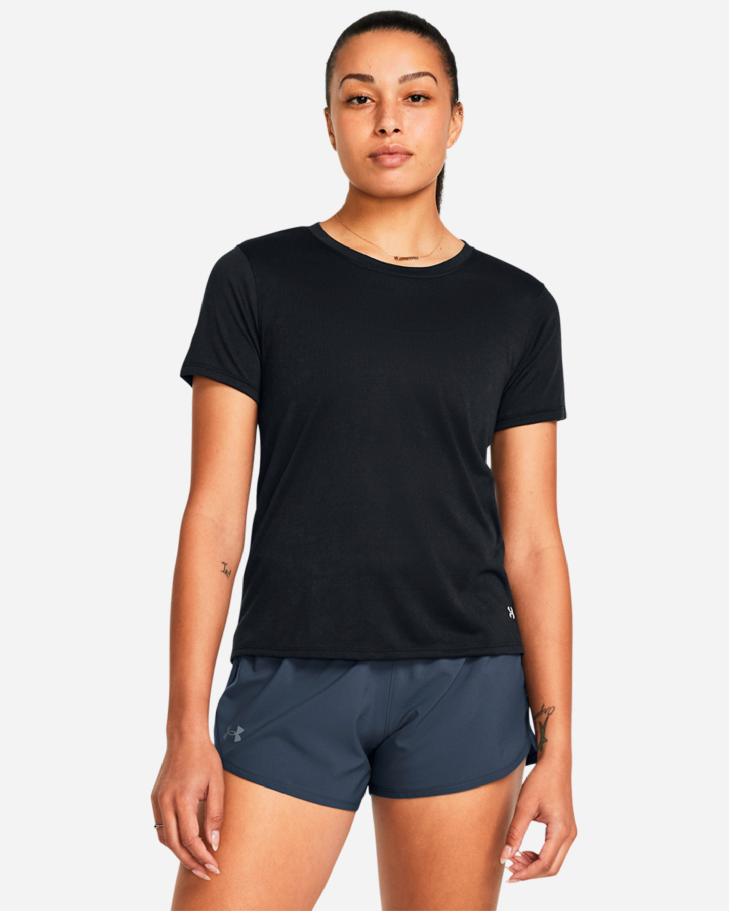 T-shirt running UNDER ARMOUR STREAKER W - Nero - 2 | Cisalfa Sport