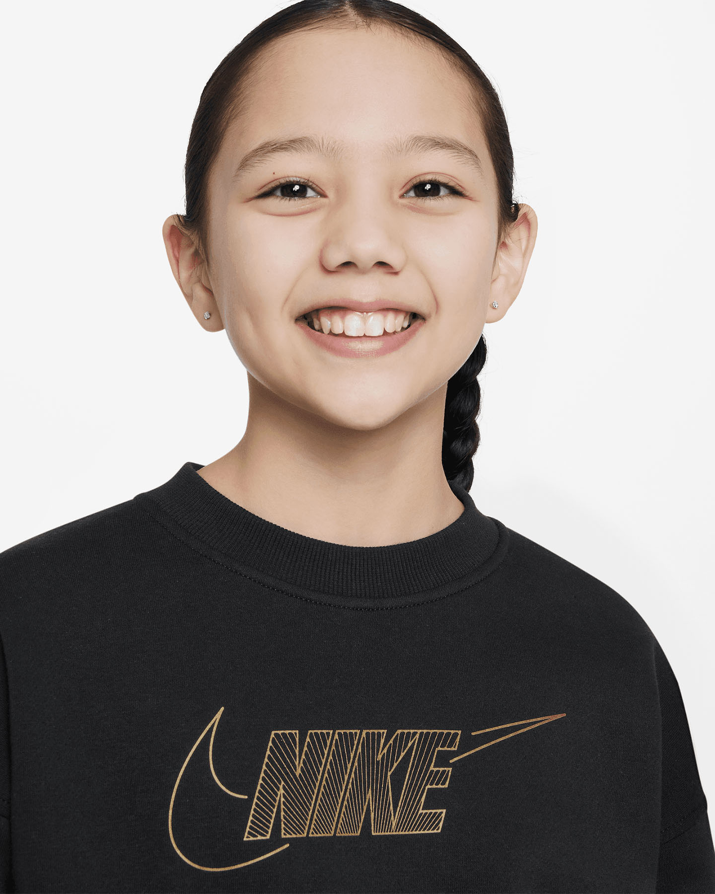 Felpa NIKE SPORTWEAR JR - Nero - 3 | Cisalfa Sport