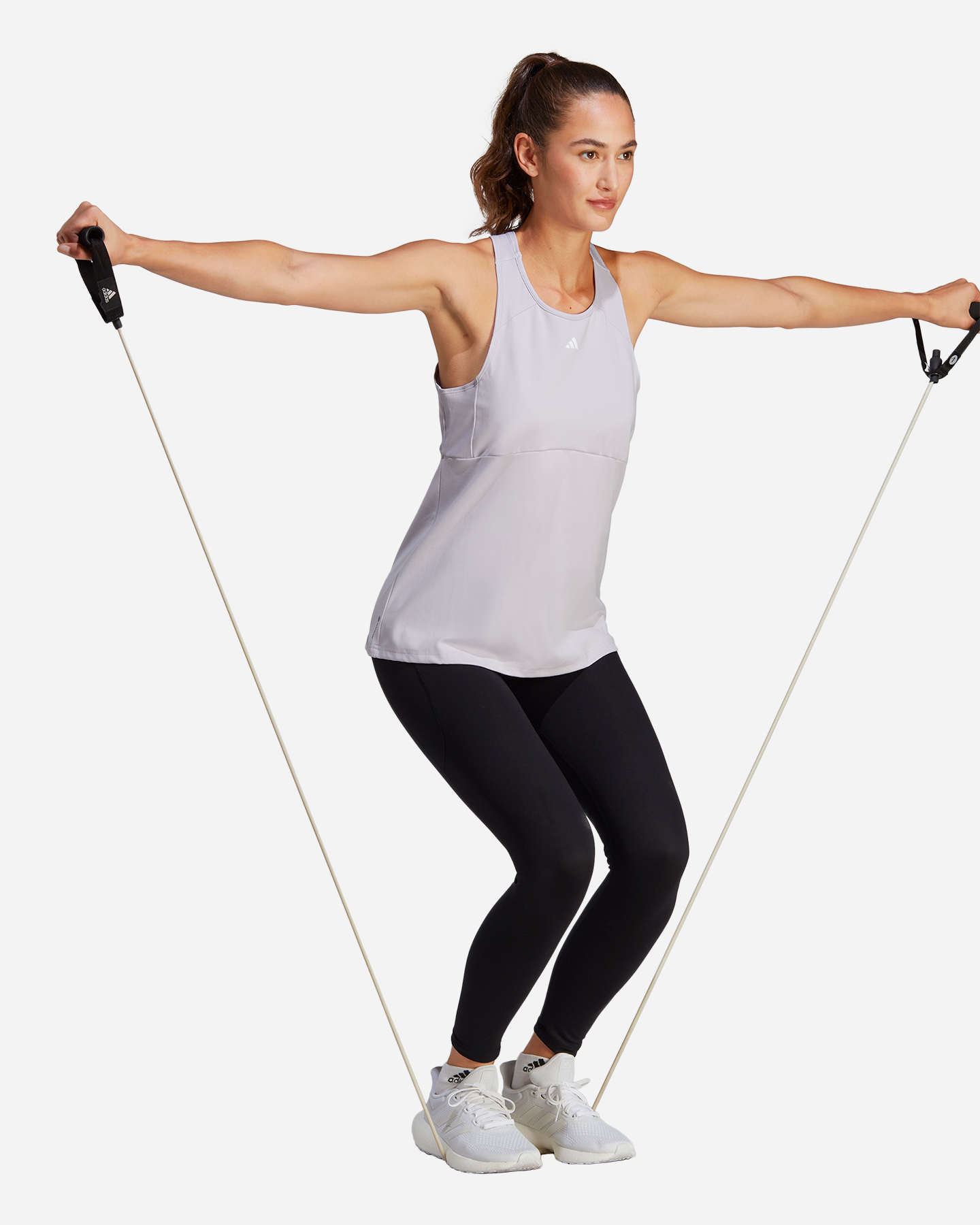 Canotta training ADIDAS SMALL LOGO W - Lilla - 3 | Cisalfa Sport