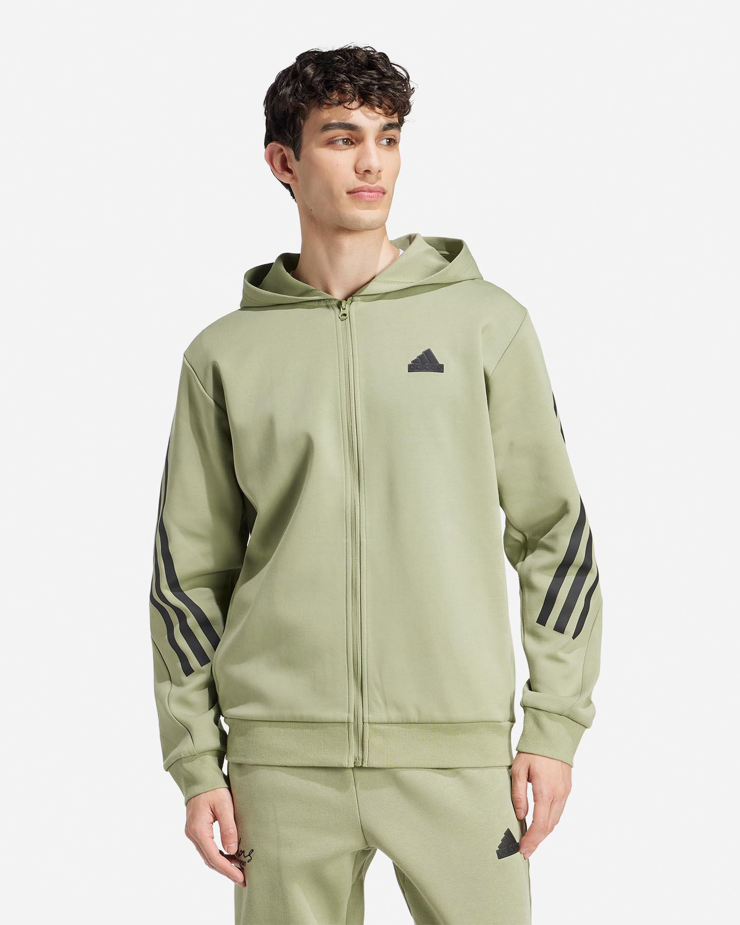 Felpa ADIDAS 3STRIPES M - Verde - 1 | Cisalfa Sport