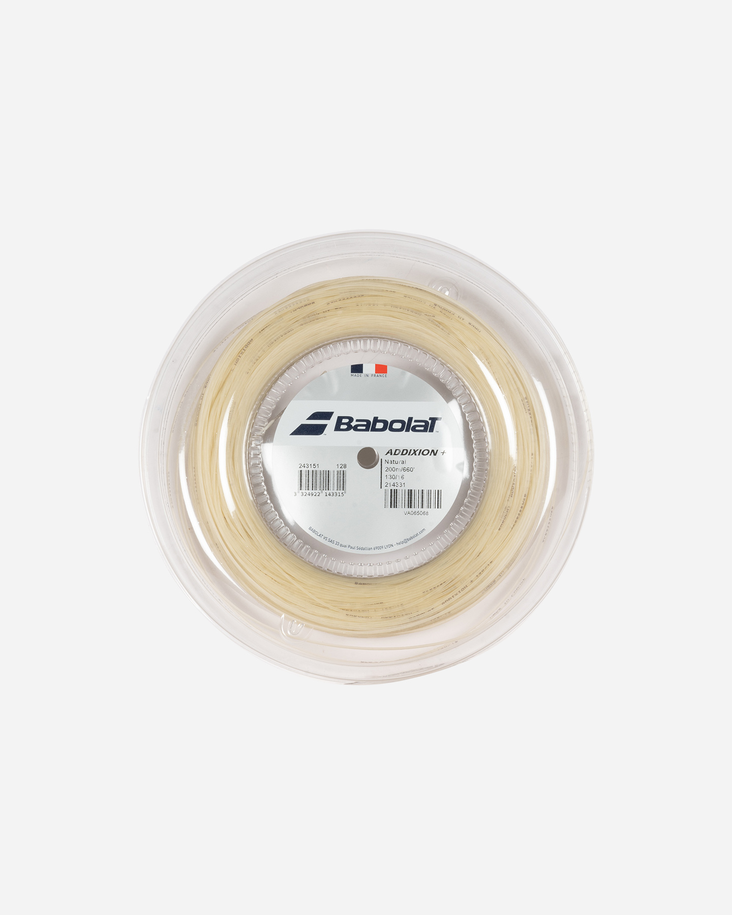 Corde tennis BABOLAT ADDIXION+ 200M - Beige - 0 | Cisalfa Sport