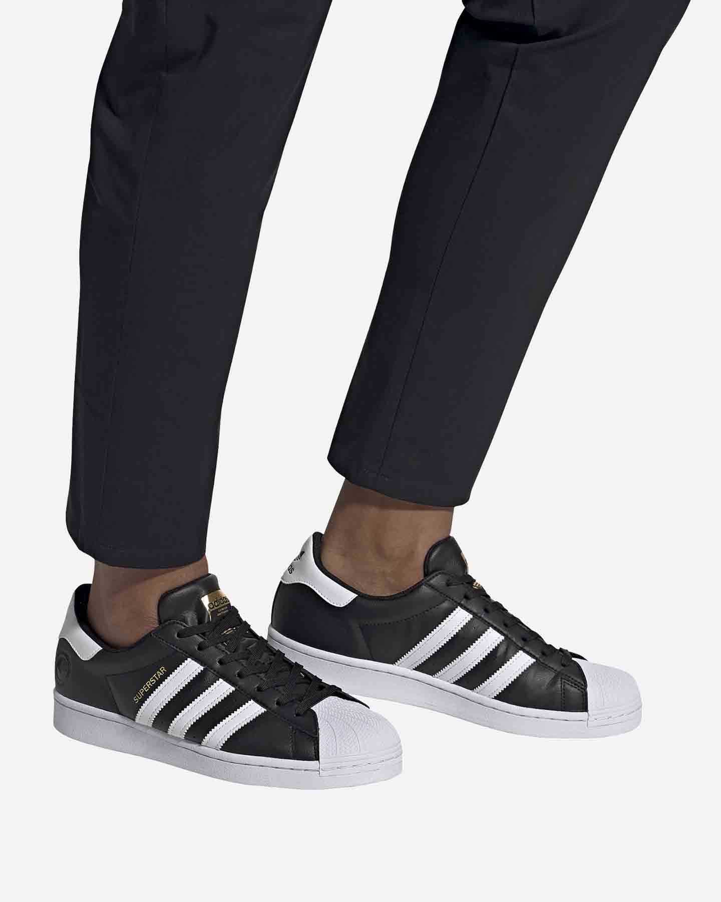 Scarpe sneakers ADIDAS SUPERSTAR VEGAN M - Nero - 5 | Cisalfa Sport