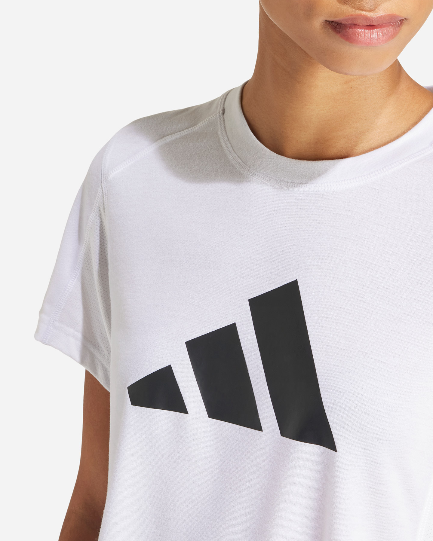 T-shirt training ADIDAS ESSENTIAL BIG LOGO W - Bianco - 4 | Cisalfa Sport