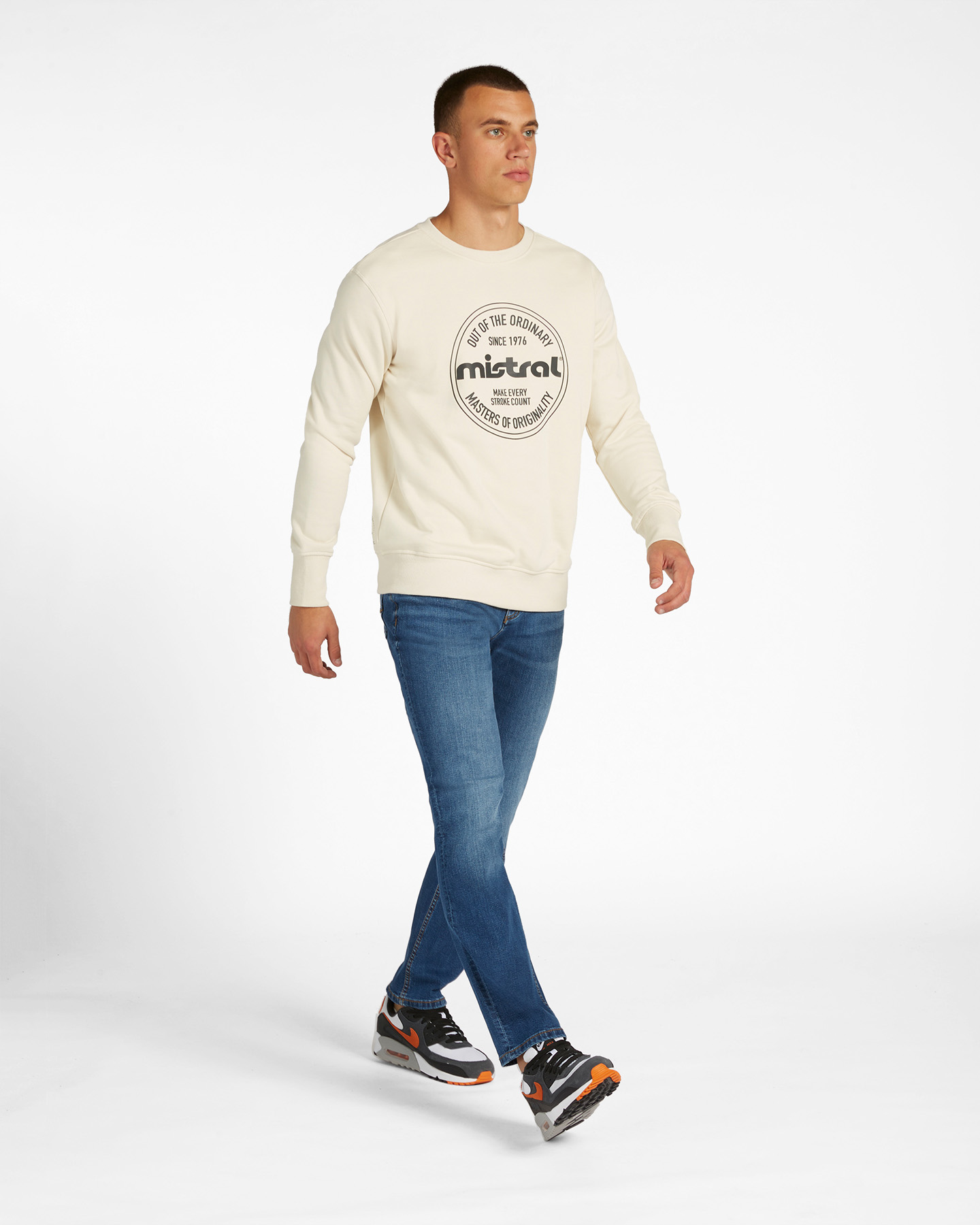 Felpa MISTRAL BIG LOGO M - Bianco - 3 | Cisalfa Sport