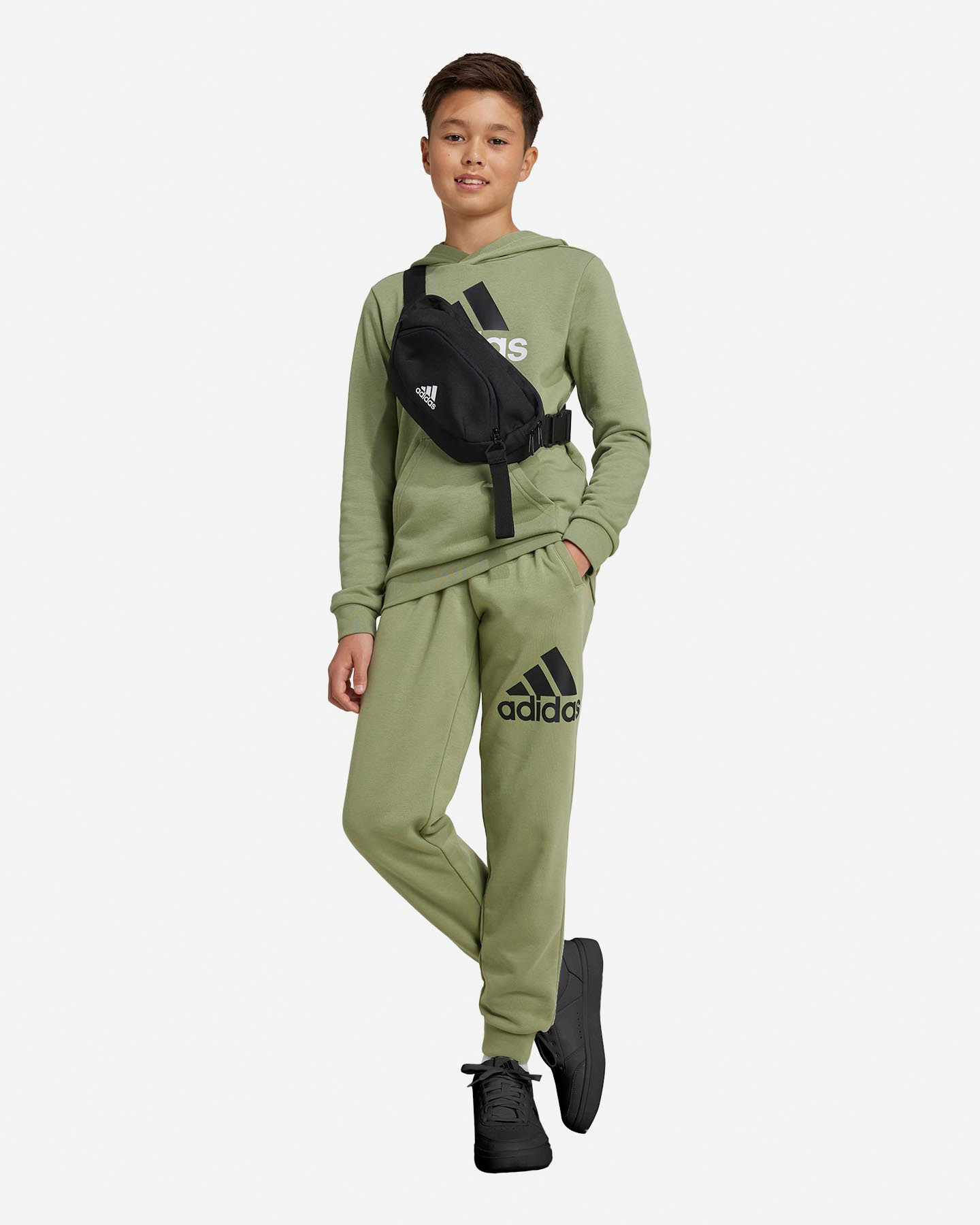Pantalone ADIDAS BIG LOGO JR - Verde - 3 | Cisalfa Sport