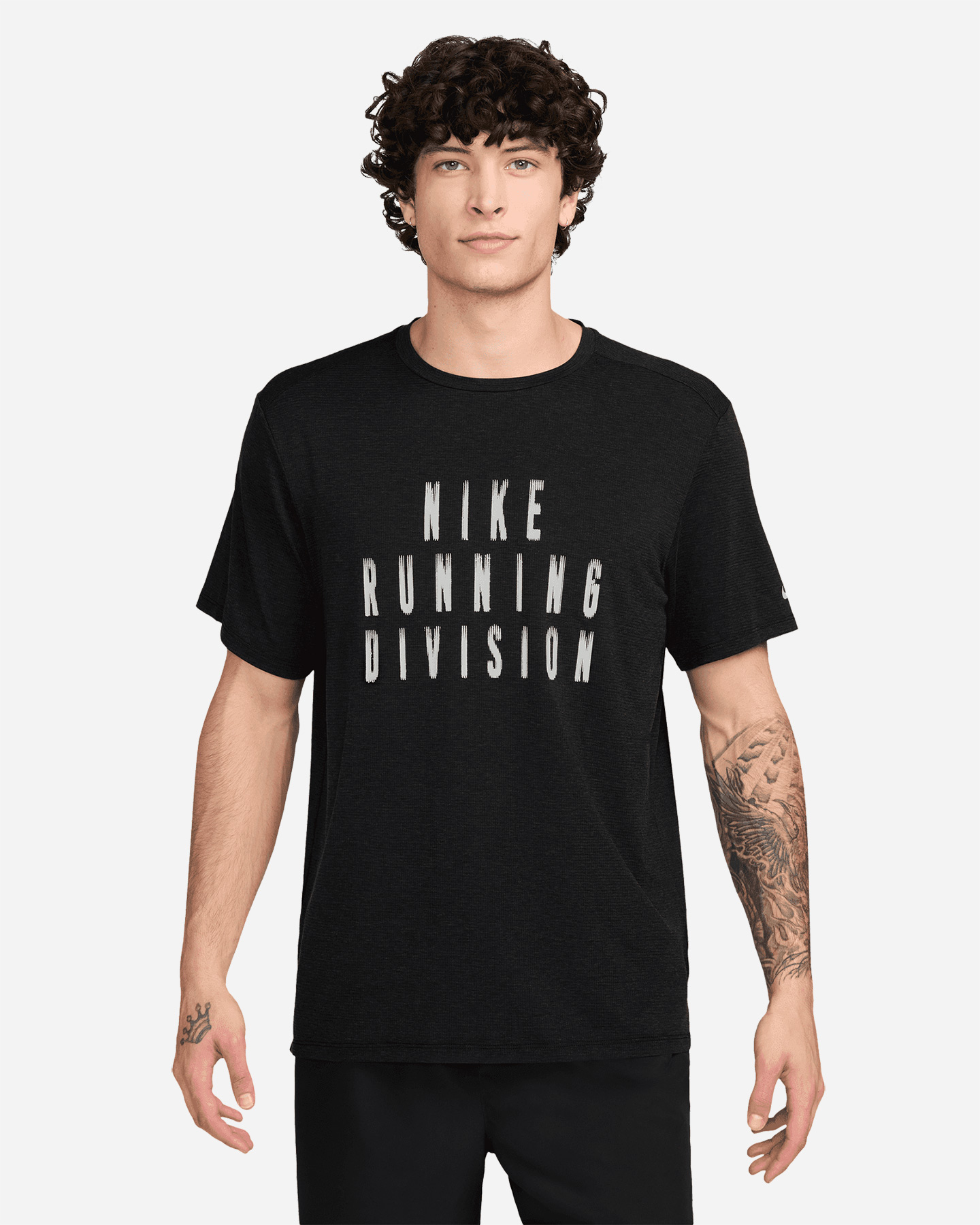 T-shirt running NIKE RISE 365 GRAPHIC M - Nero - 0 | Cisalfa Sport