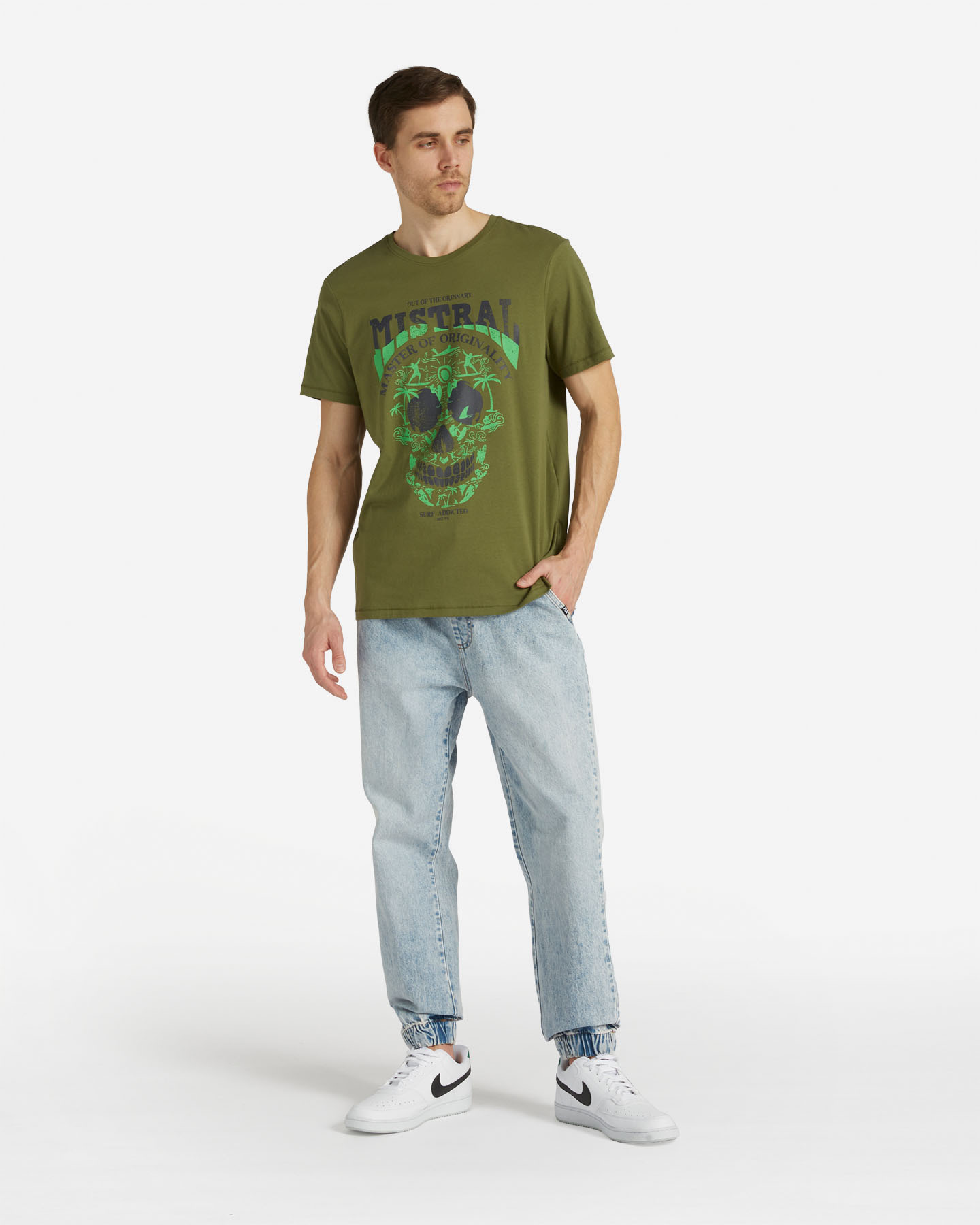 T-shirt MISTRAL SURFSKULL M - Verde - 1 | Cisalfa Sport