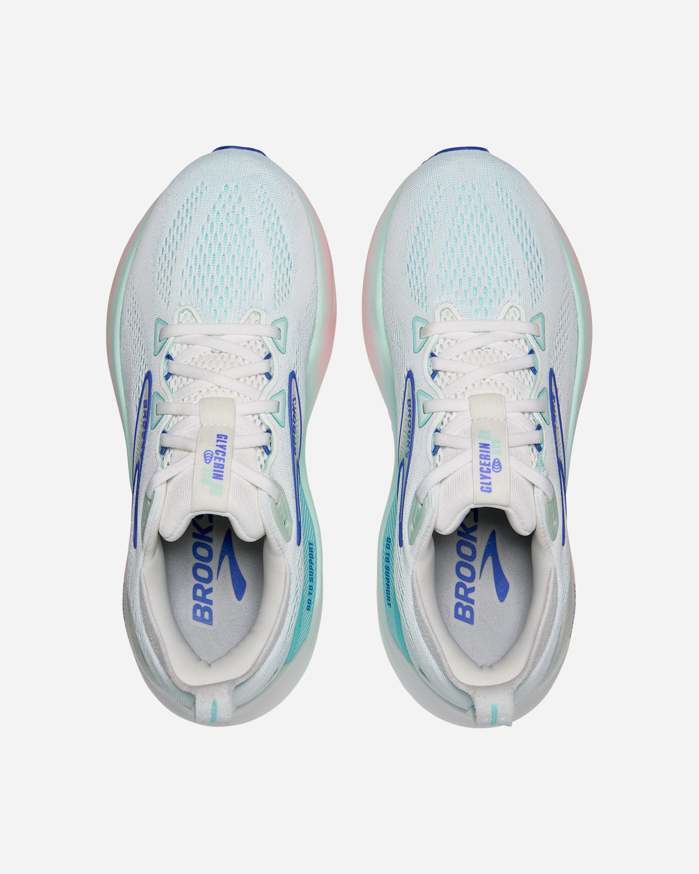 Scarpe running BROOKS GLYCERIN GTS 22 W - Bianco - 4 | Cisalfa Sport