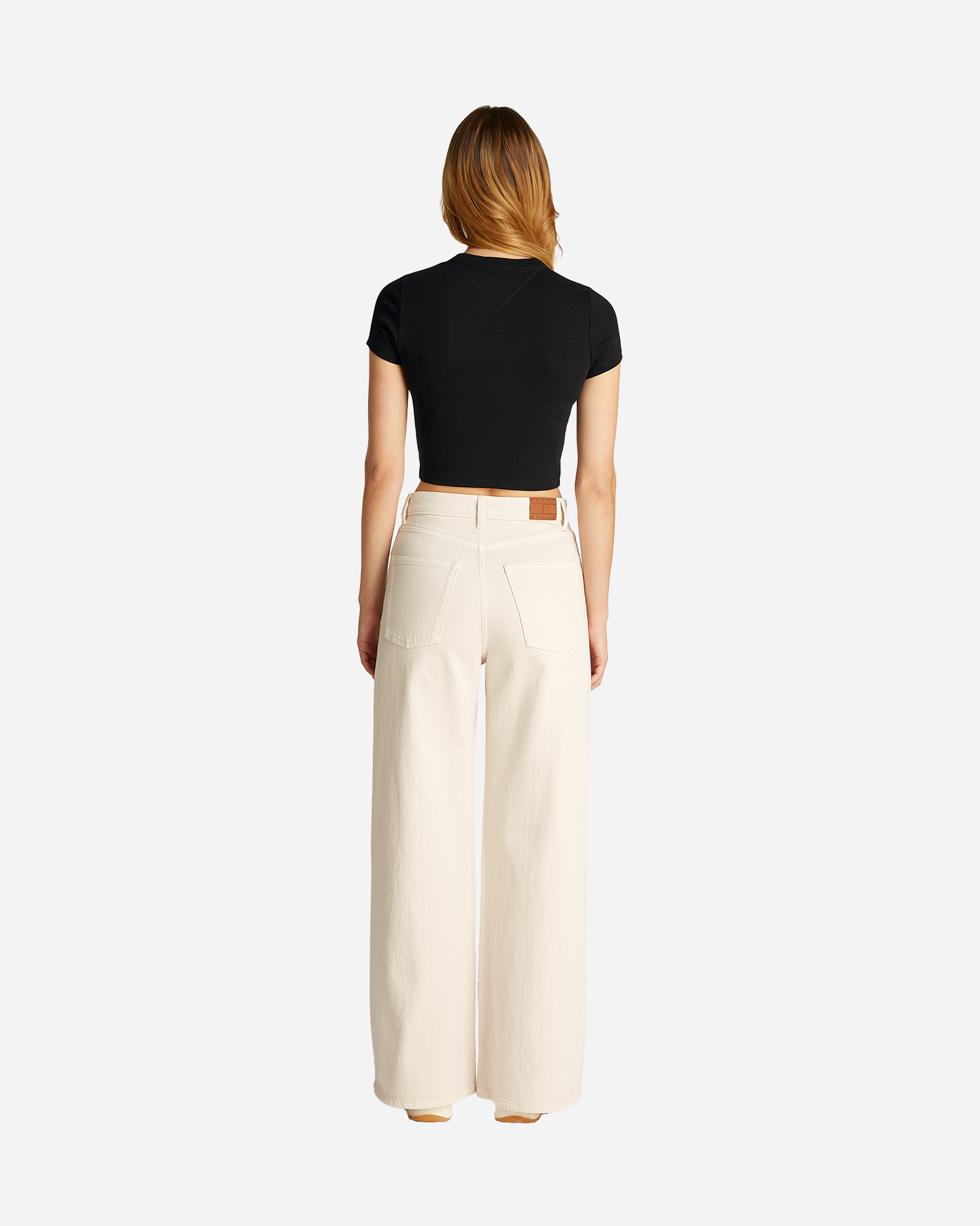 T-shirt TOMMY HILFIGER CROP SIGNATURE W - Nero - 4 | Cisalfa Sport