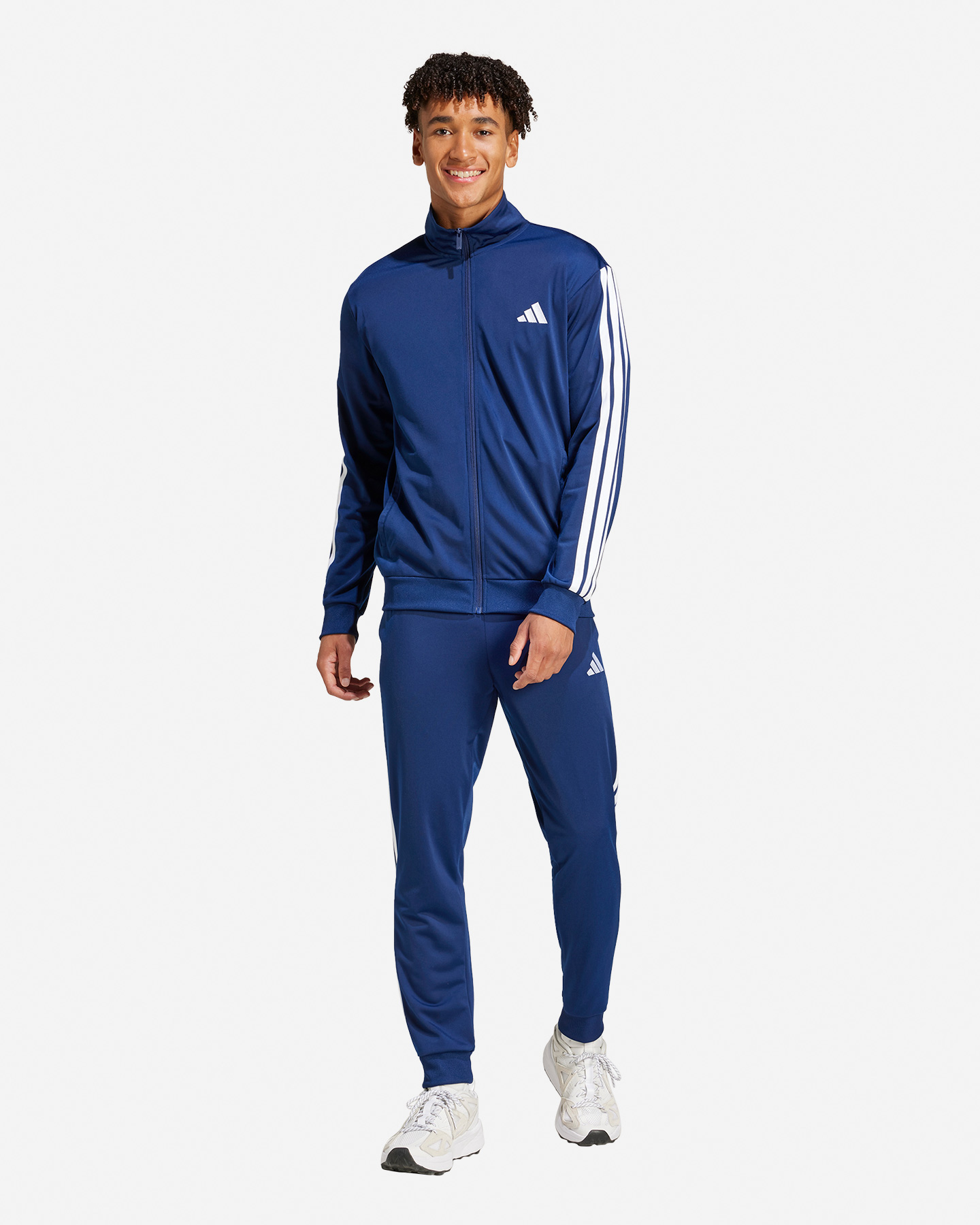Tuta ADIDAS TRACKTOP 3STRIPES M - Blu Navy - 3 | Cisalfa Sport