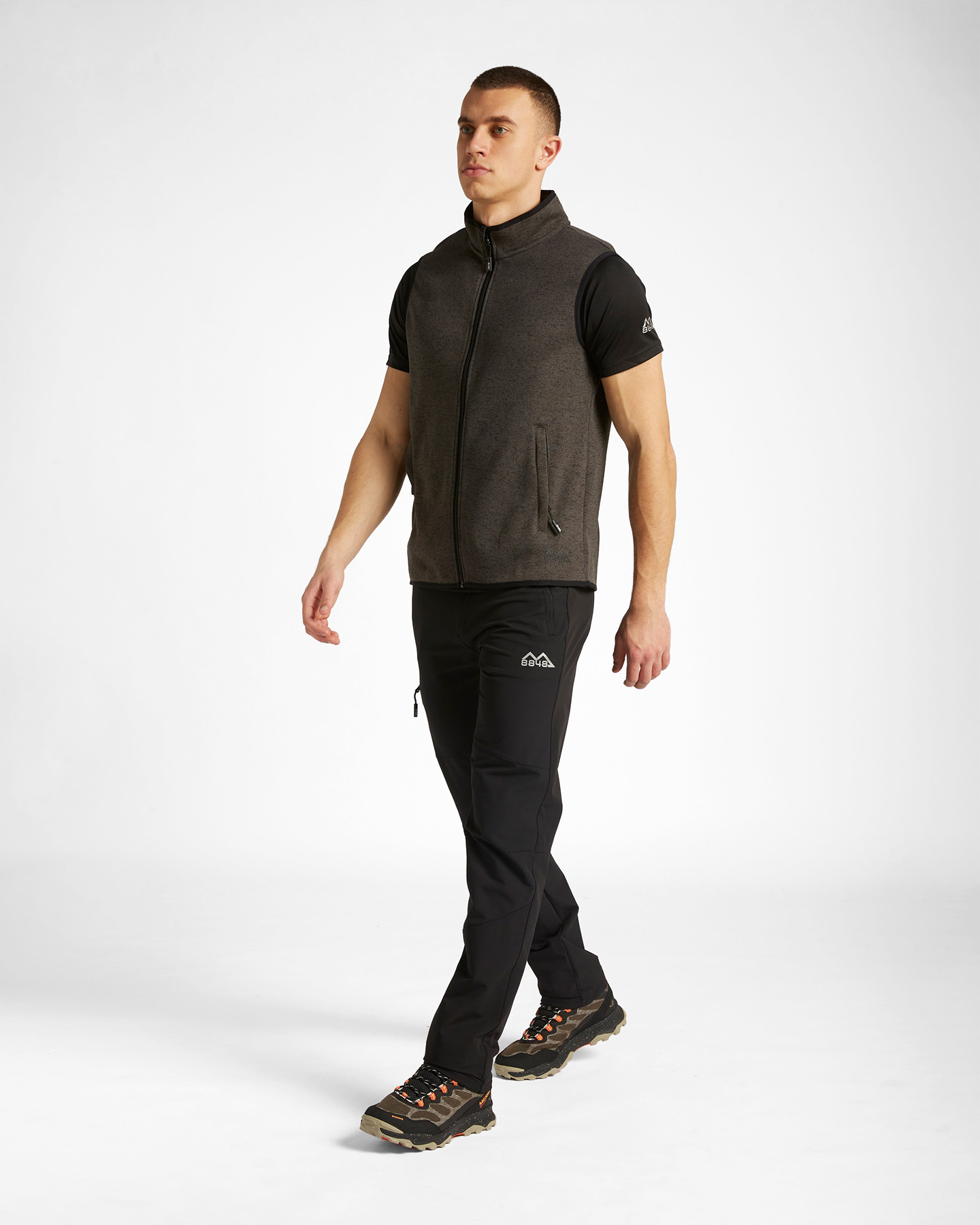 Gilet 8848 KNIT MELANGE M - Grigio - 3 | Cisalfa Sport