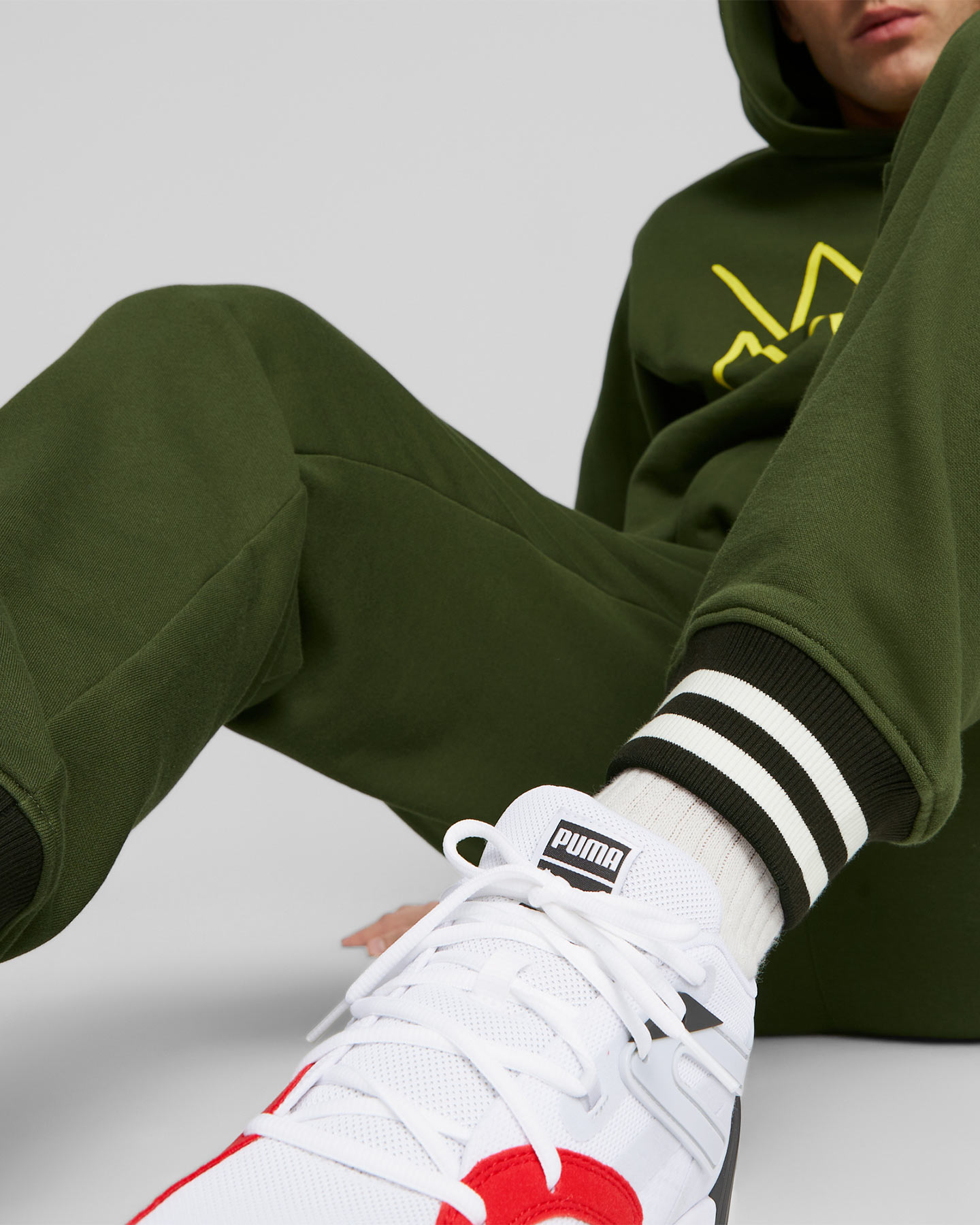 Pantalone PUMA FRANCHISE CORE M - Verde - 5 | Cisalfa Sport