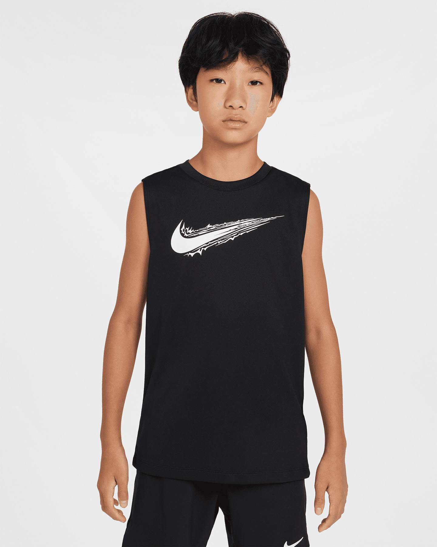 Canotta NIKE DRIFIT SWOOSH JR - Nero - 0 | Cisalfa Sport