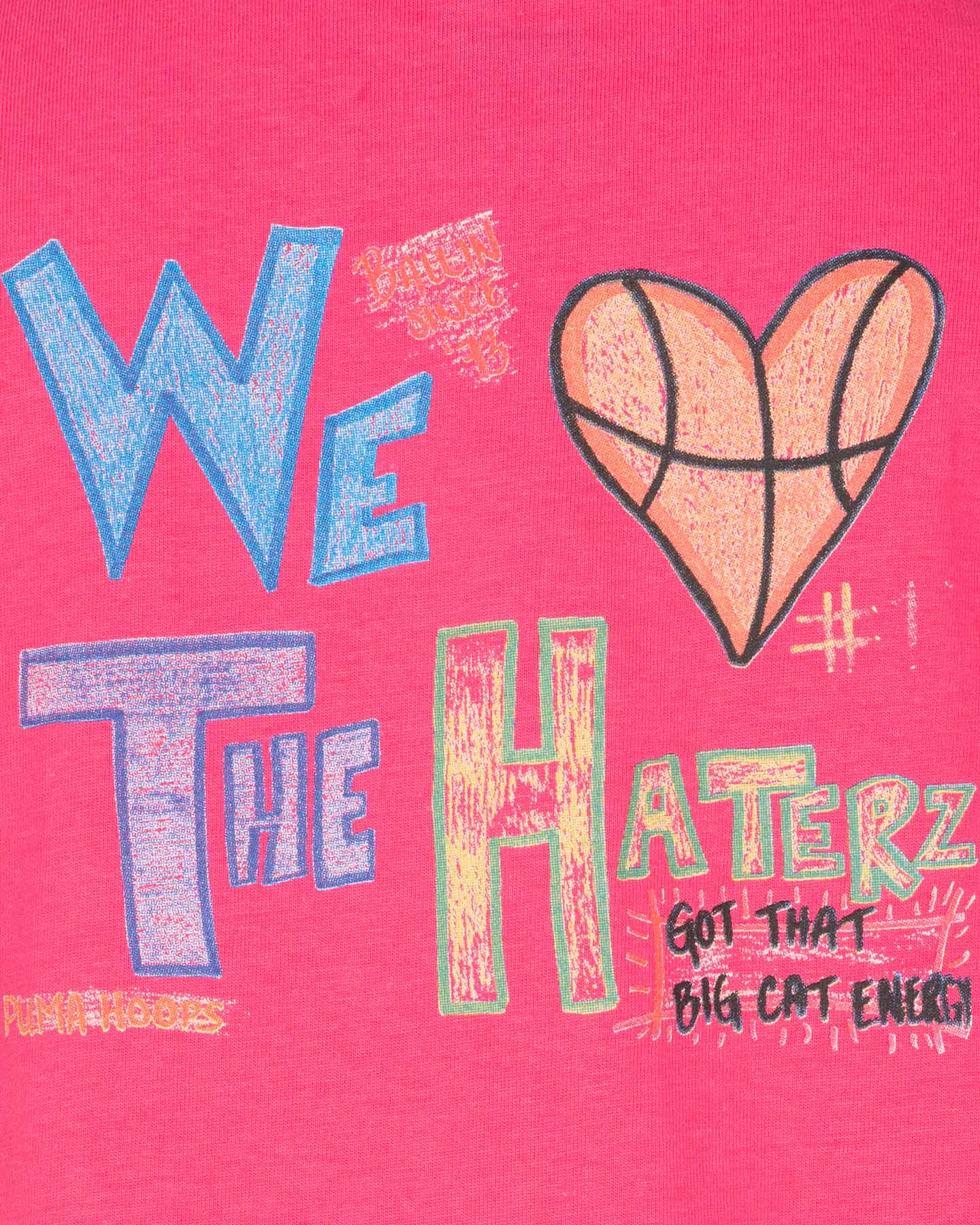 T-shirt PUMA GIRL BBALL FLAME JR - Fucsia - 2 | Cisalfa Sport