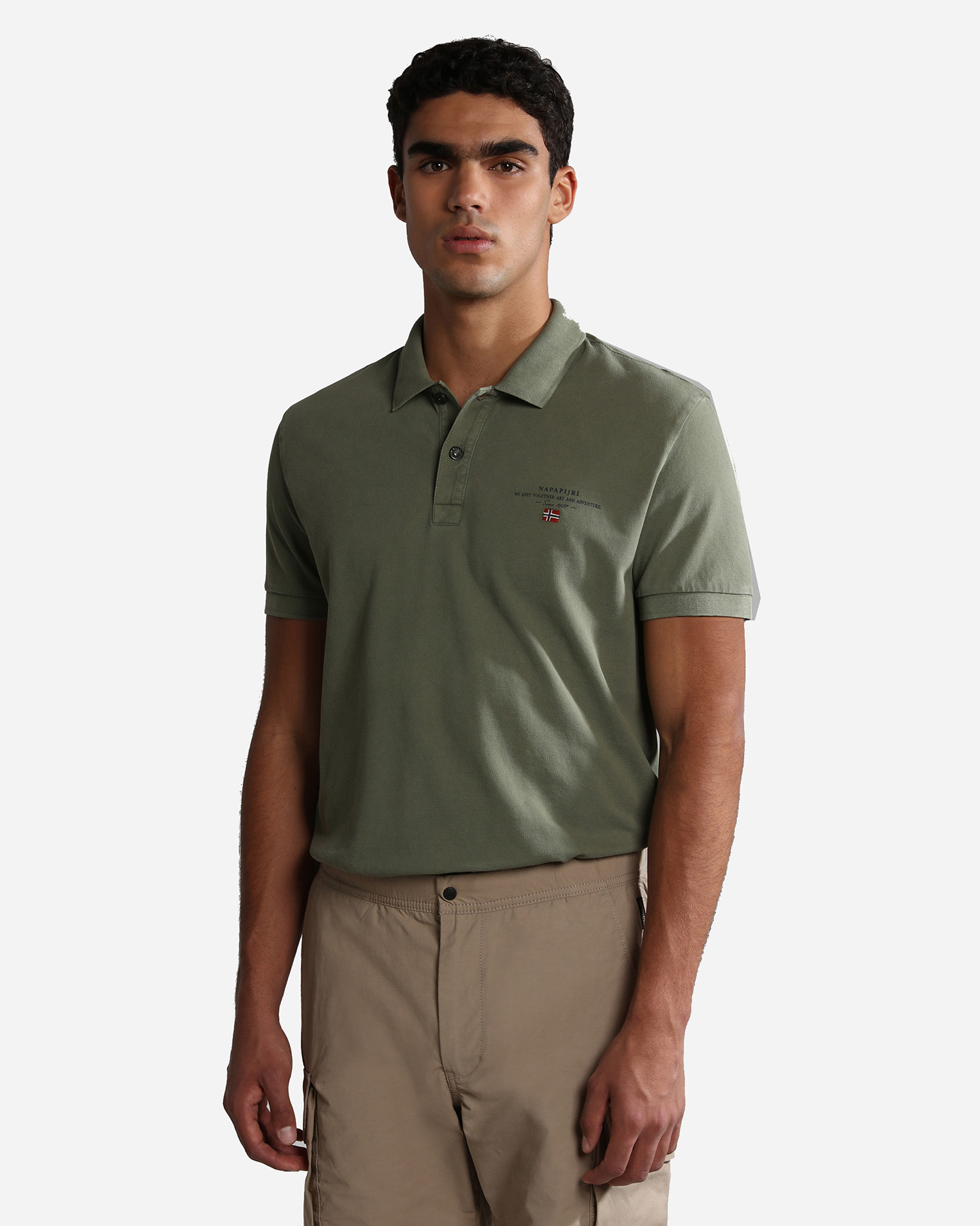 Polo NAPAPIJRI ELBAS 4 M - Verde - 0 | Cisalfa Sport