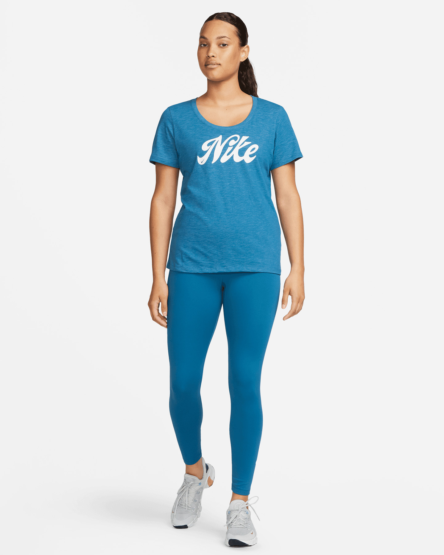 T-shirt training NIKE BIG LOGO W - Blu royal - 2 | Cisalfa Sport
