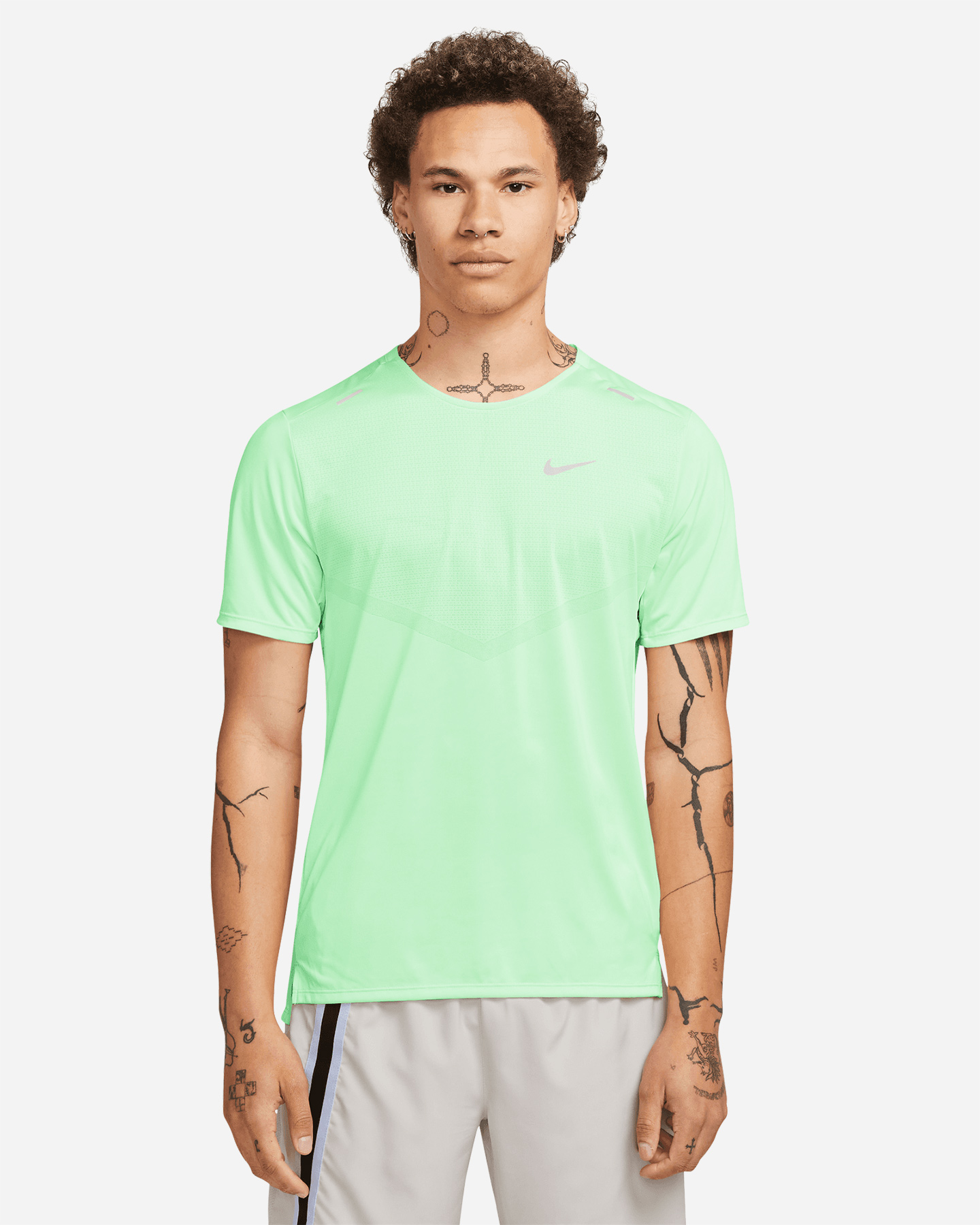 T-shirt running NIKE DRI FIT RISE 365 M - Verde - 0 | Cisalfa Sport