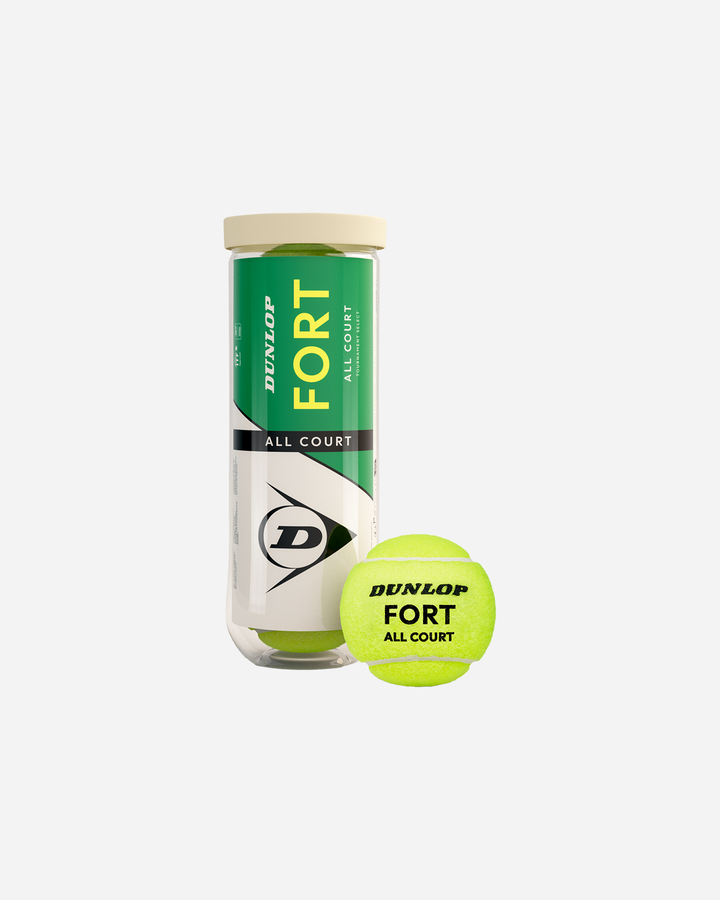 Palle padel DUNLOP TUBO 3 PALLE FORT PADEL - Giallo - 0 | Cisalfa Sport