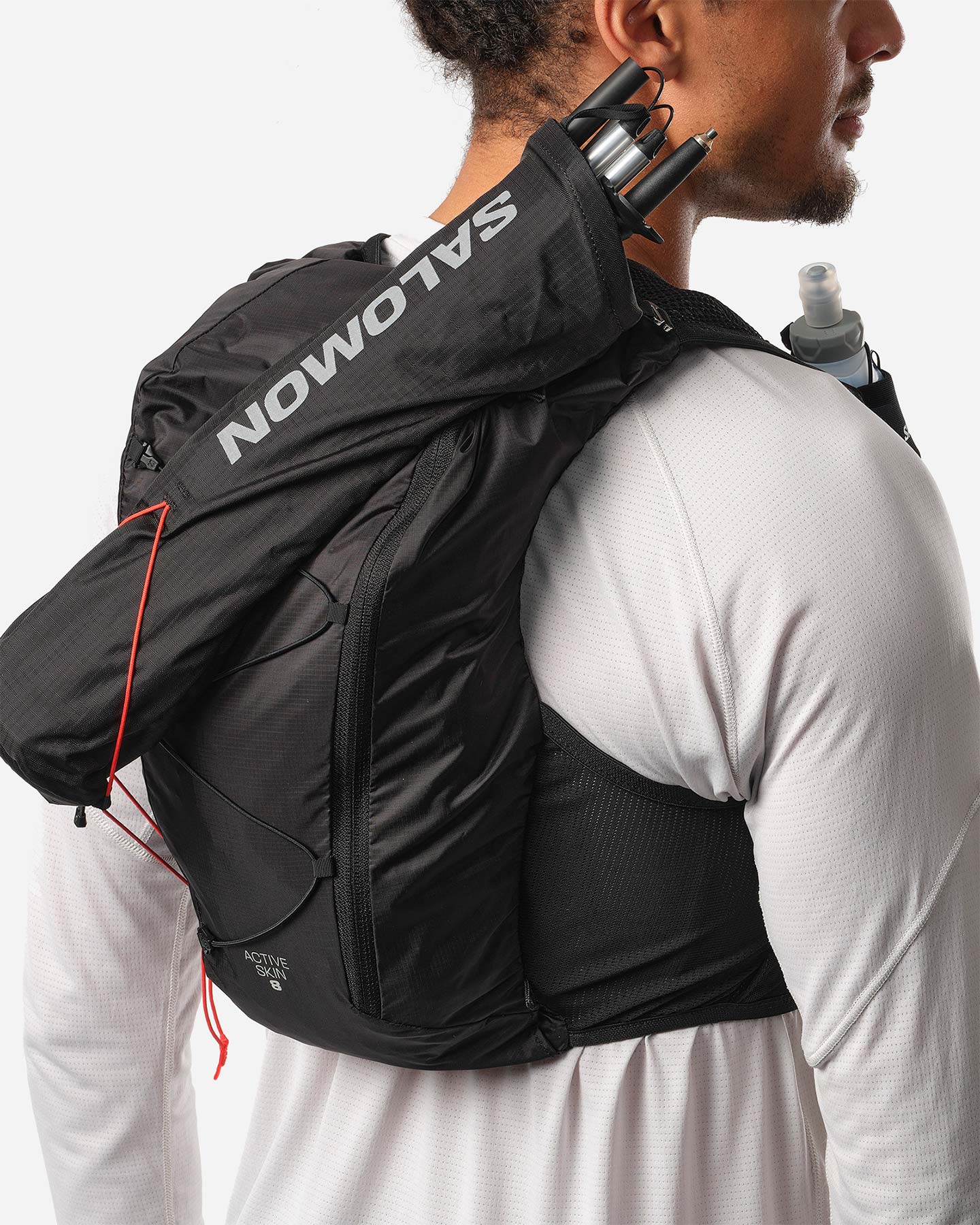 Zaino trail running SALOMON ACTIVE SKIN 8 - Nero - 5 | Cisalfa Sport