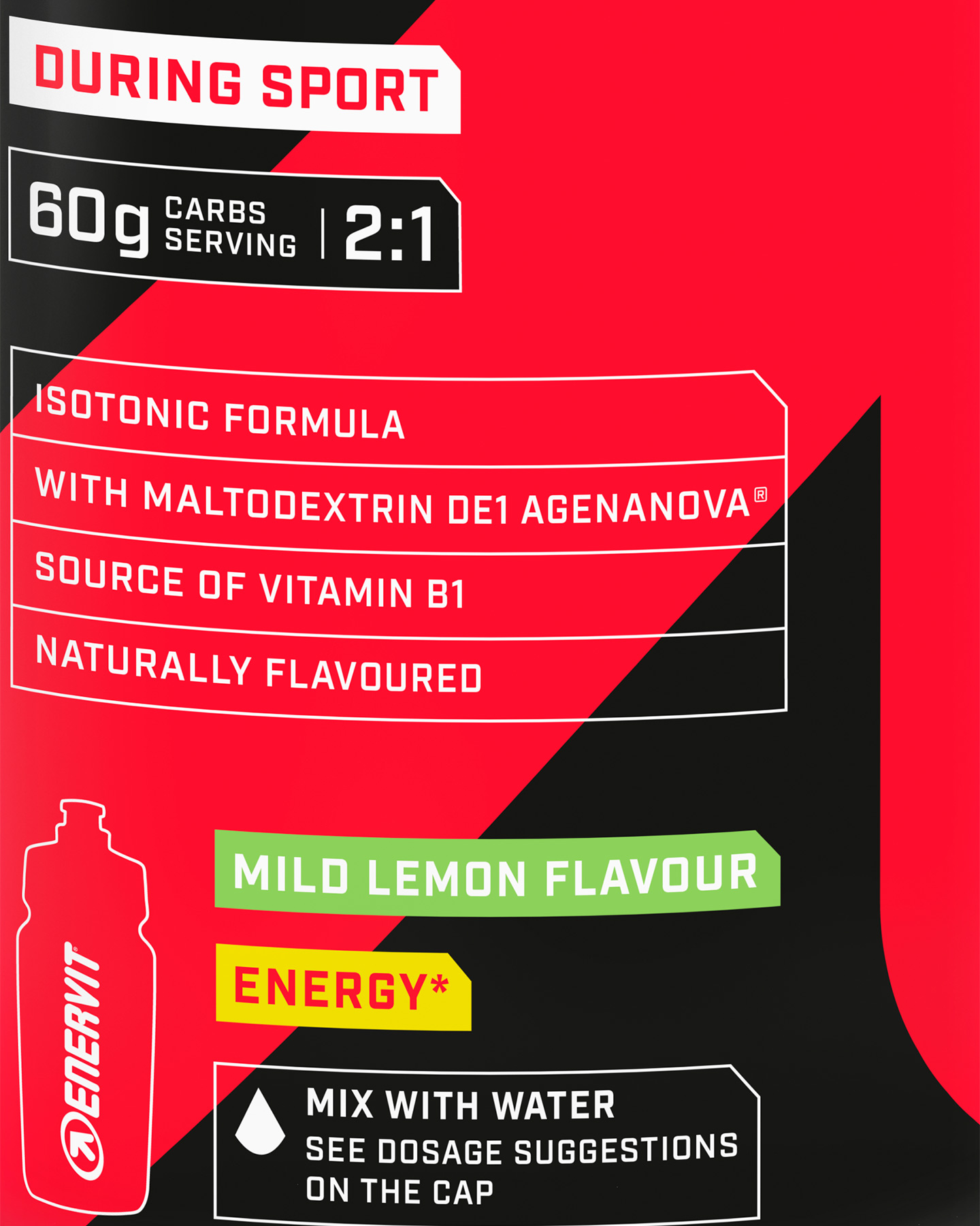 Energetico ENERVIT ISOCARB C 2:1 650 G. LEMON  - 1 | Cisalfa Sport