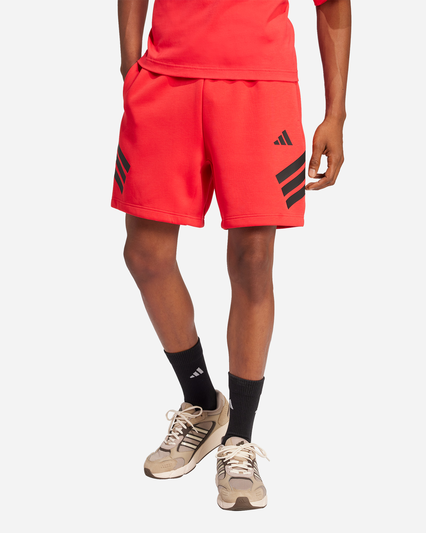 Pantaloncini ADIDAS 3STRIPES M - Rosso - 1 | Cisalfa Sport
