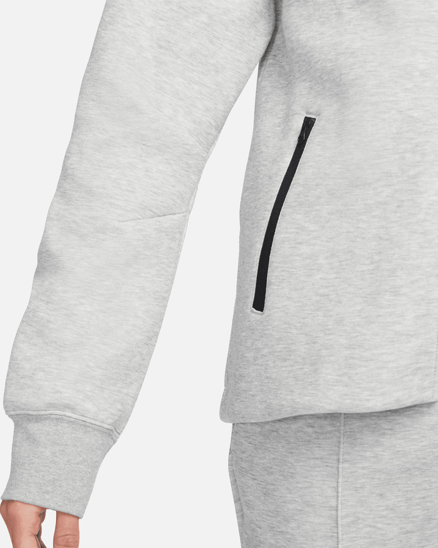 Felpa NIKE TECH FLEECE W - Grigio - 5 | Cisalfa Sport