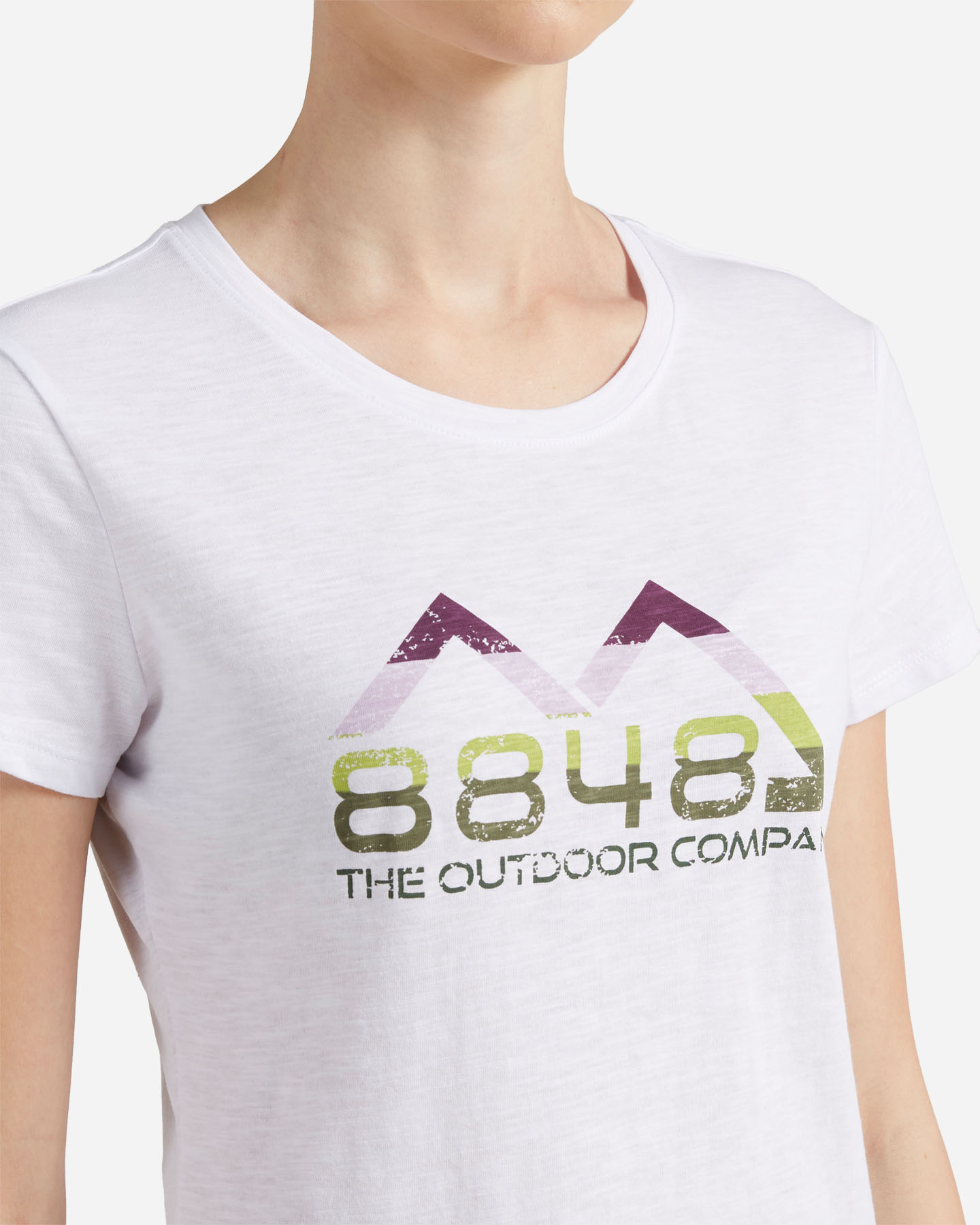 T-shirt 8848 MOUNTAIN ESSENTIAL W - Bianco - 4 | Cisalfa Sport
